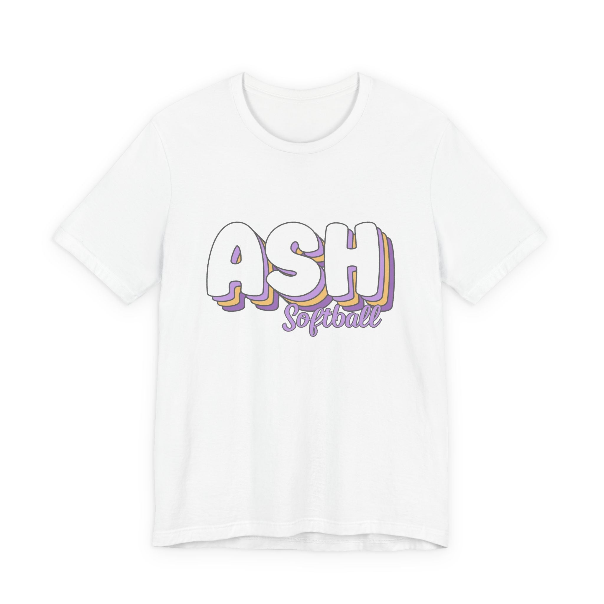 Stacked ASH Softball Tee