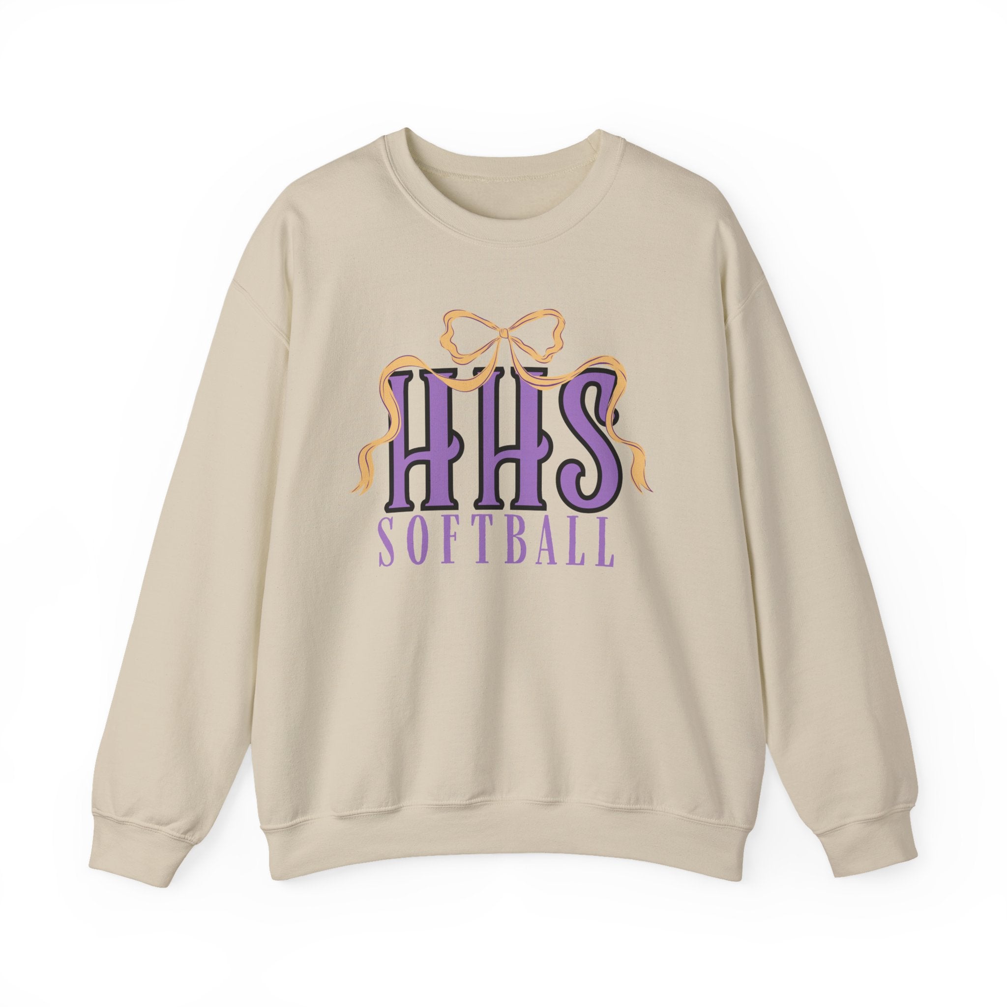 HHS Softball Ribbon Bow Sweatshirt