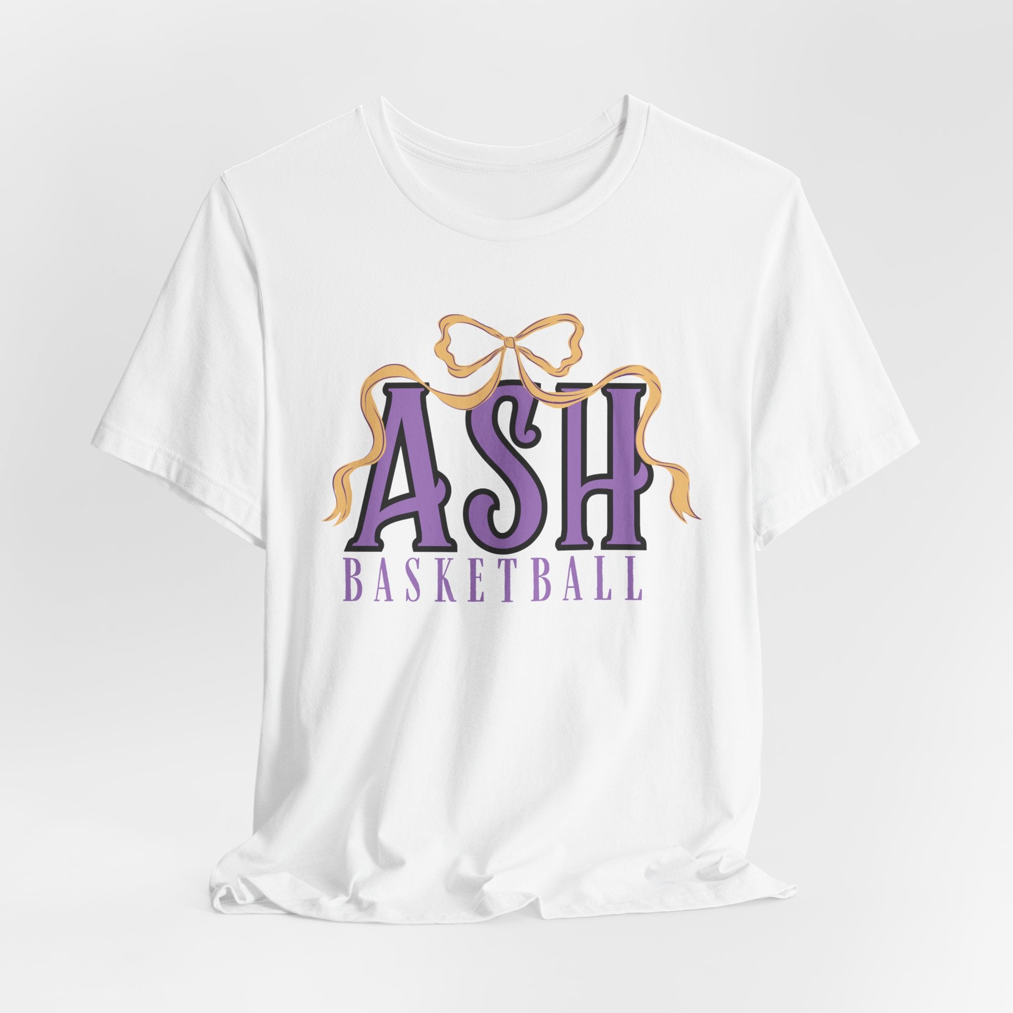 ASH Basketball Ribbon Bow Tee