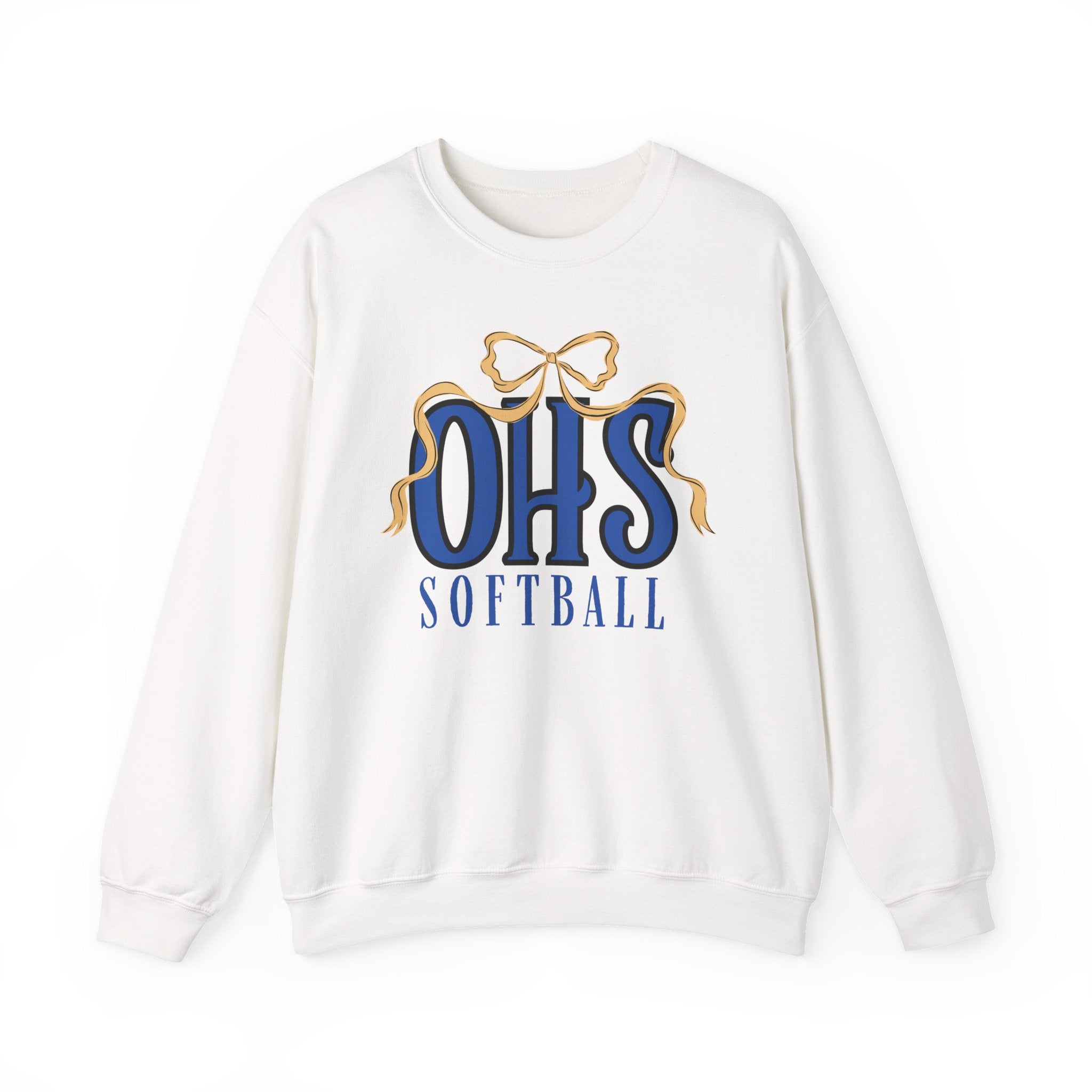 OHS Softball Ribbon Bow Sweatshirt