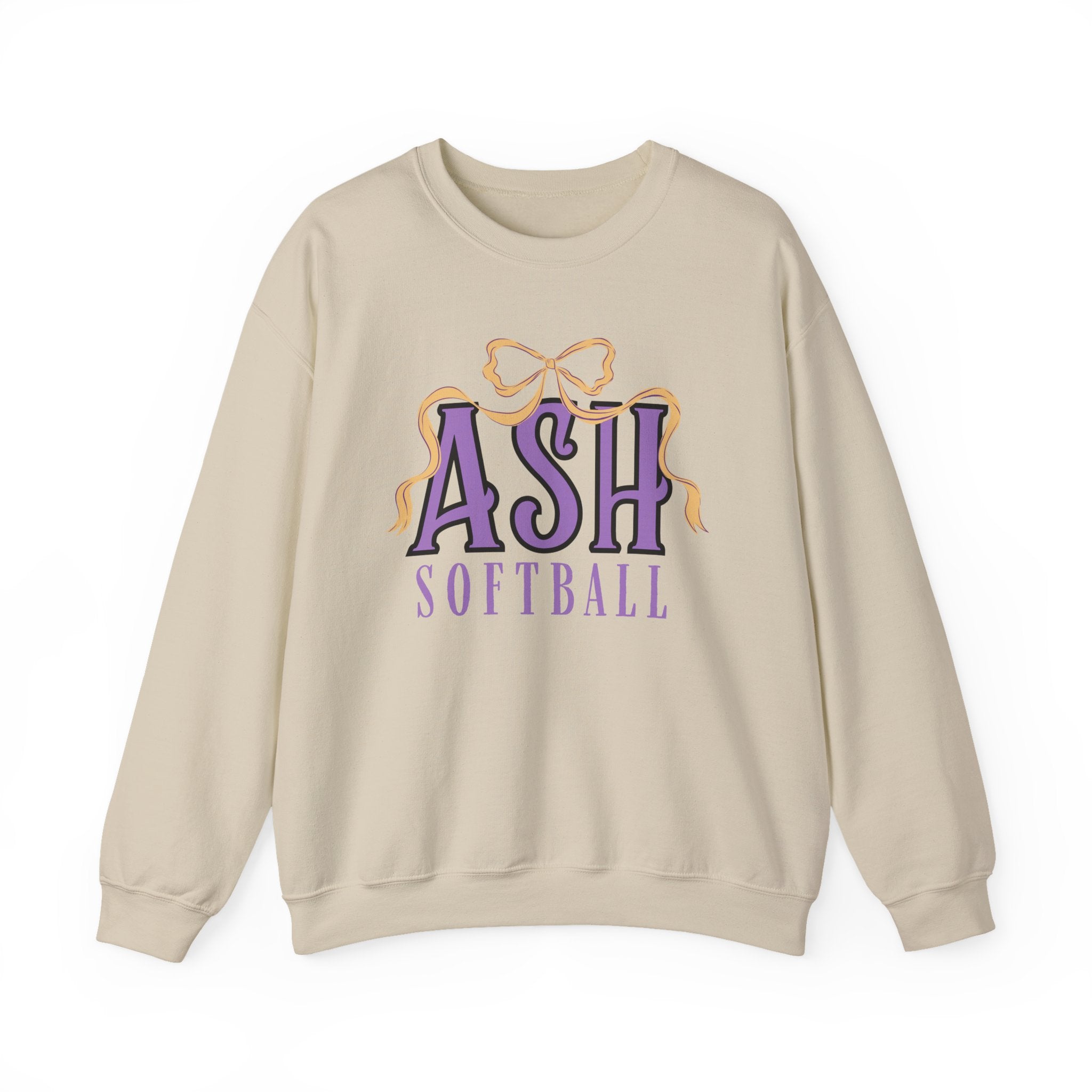 ASH Softball Ribbon Bow Sweatshirt