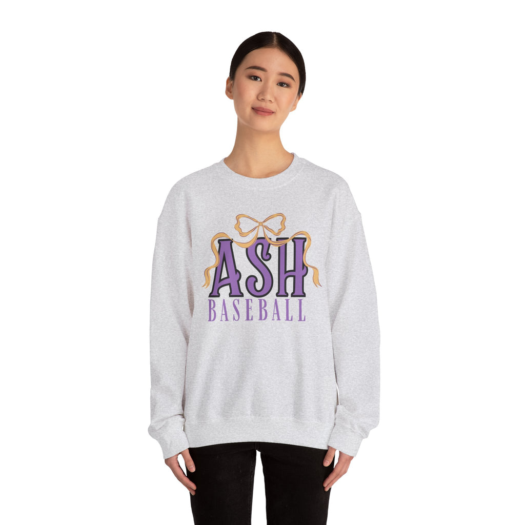 ASH Baseball Ribbon Bow Sweatshirt