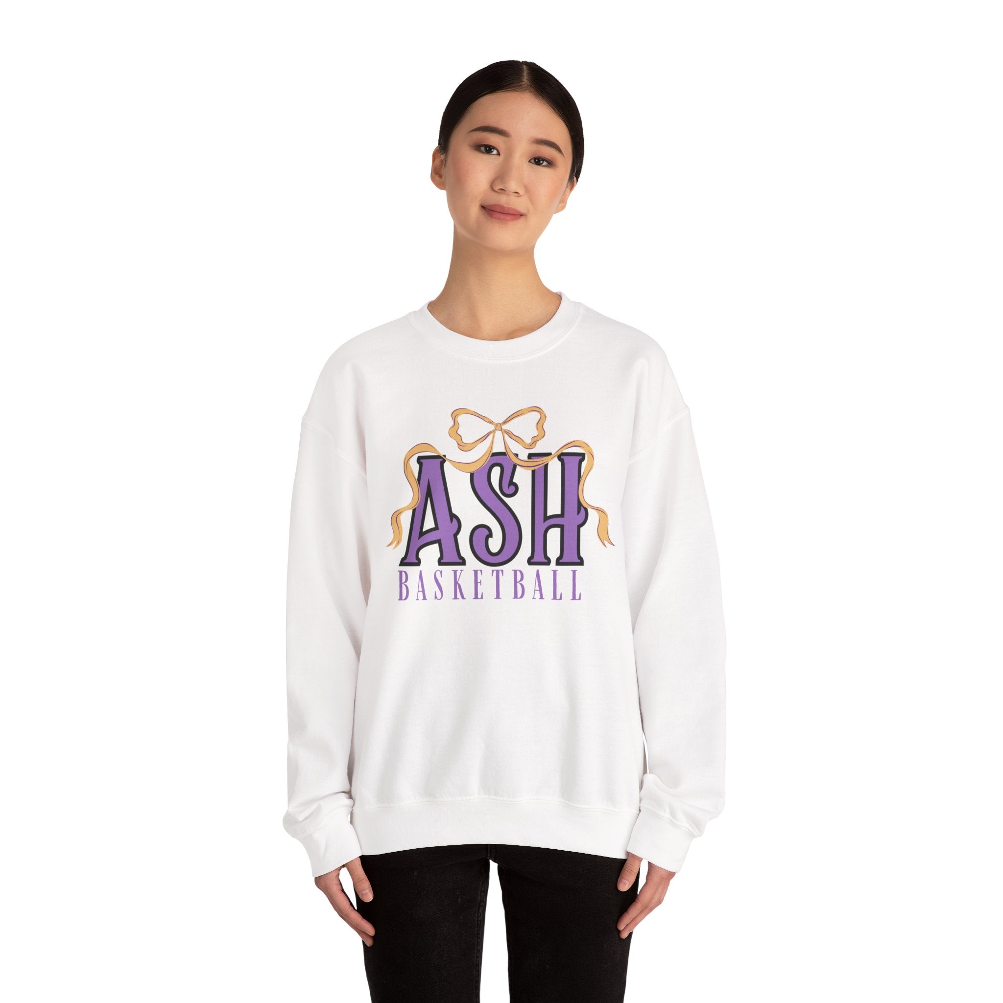 ASH Basketball Ribbon Bow Sweatshirt
