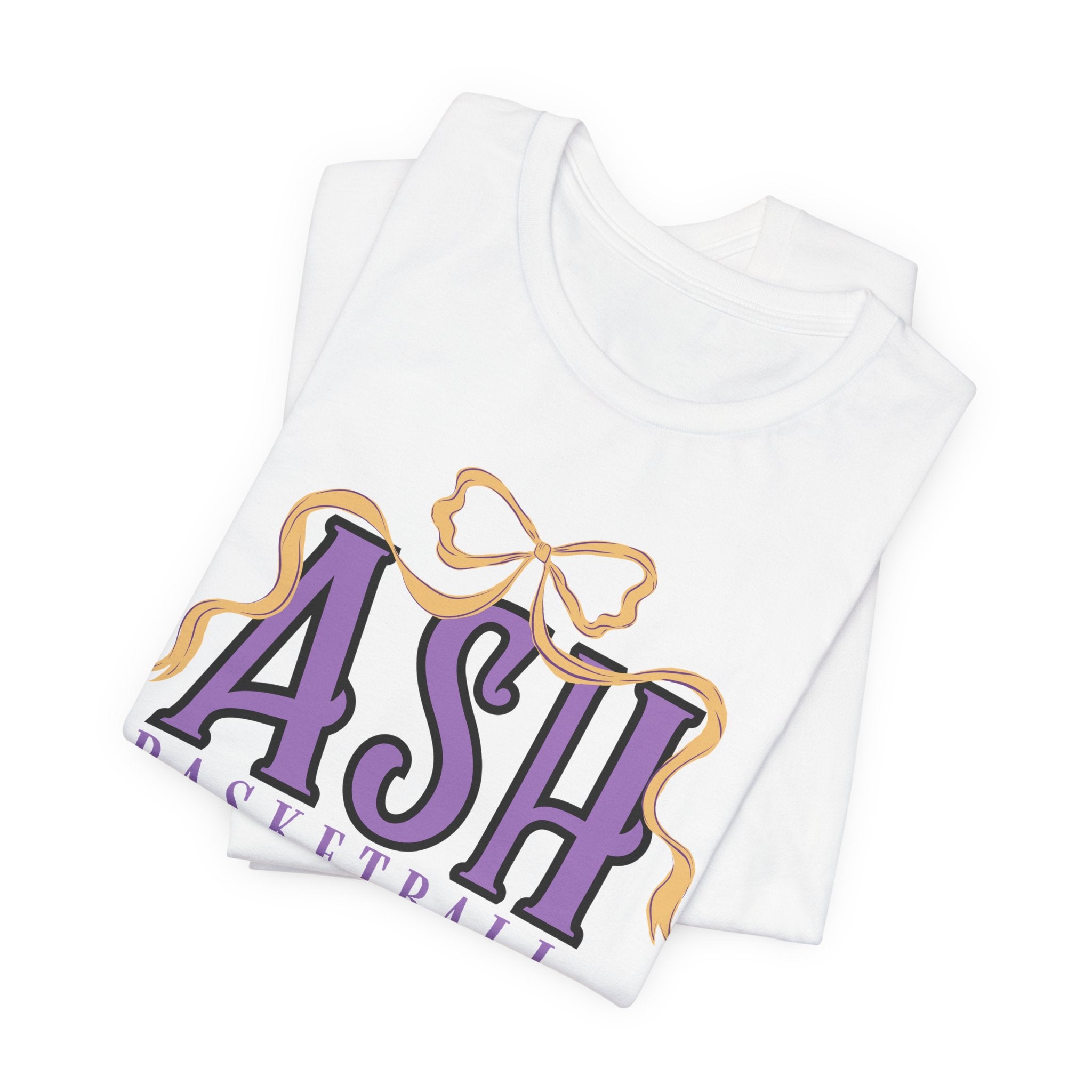 ASH Basketball Ribbon Bow Tee
