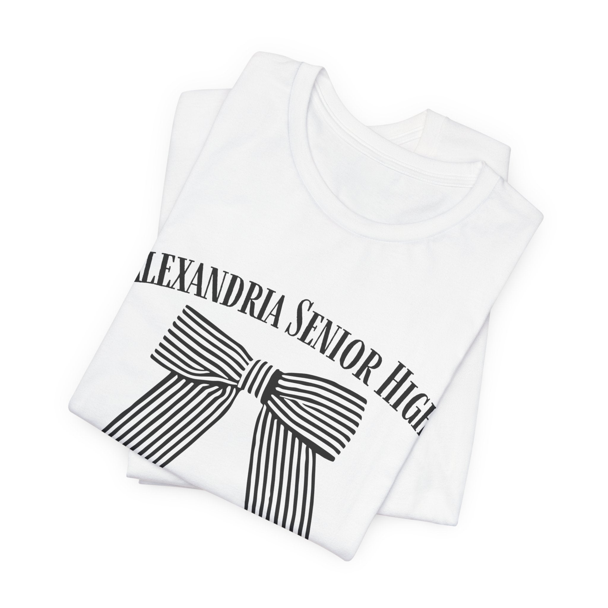 Alexandria Senior High Striped Bow Tee