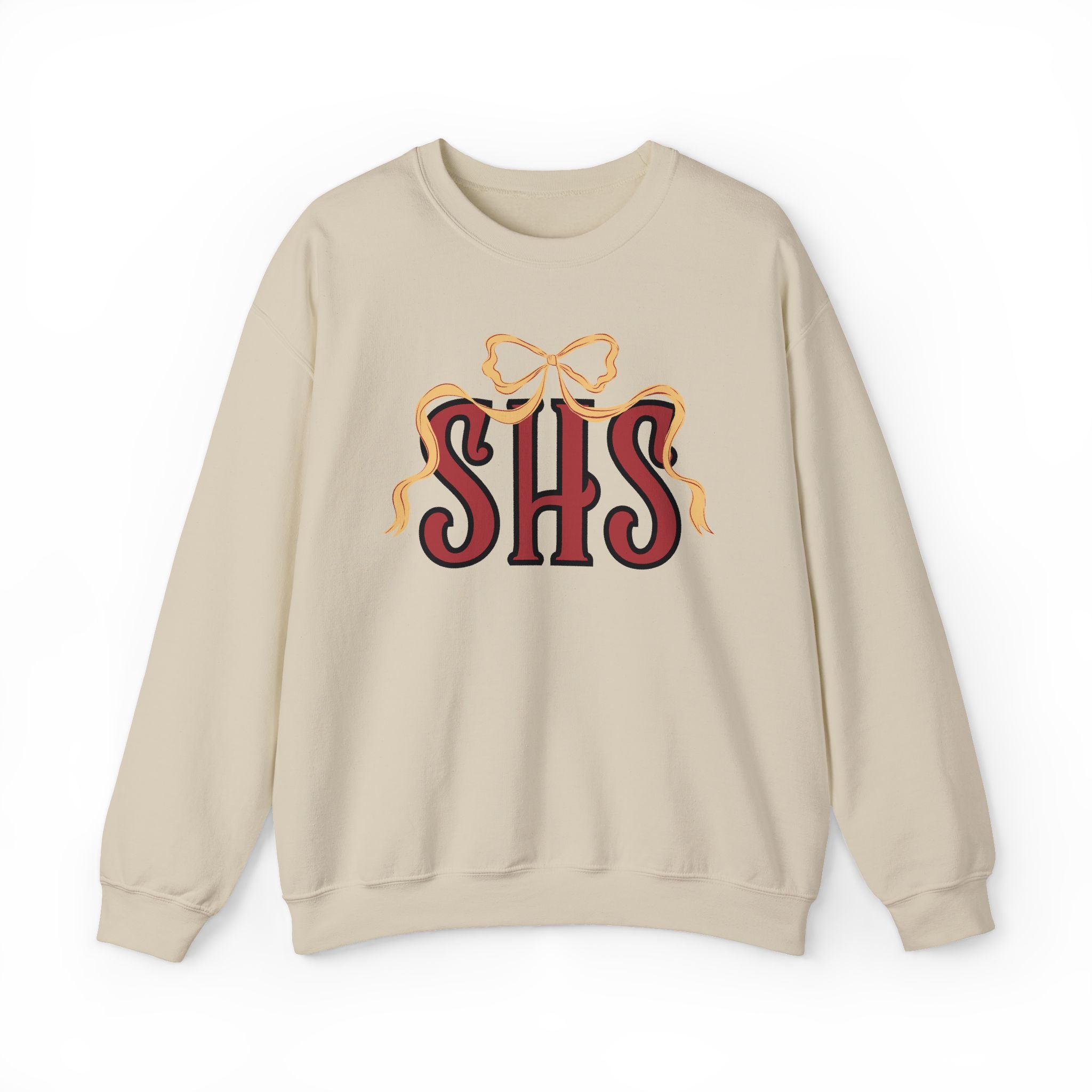 SHS Softball Ribbon Bow Sweatshirt