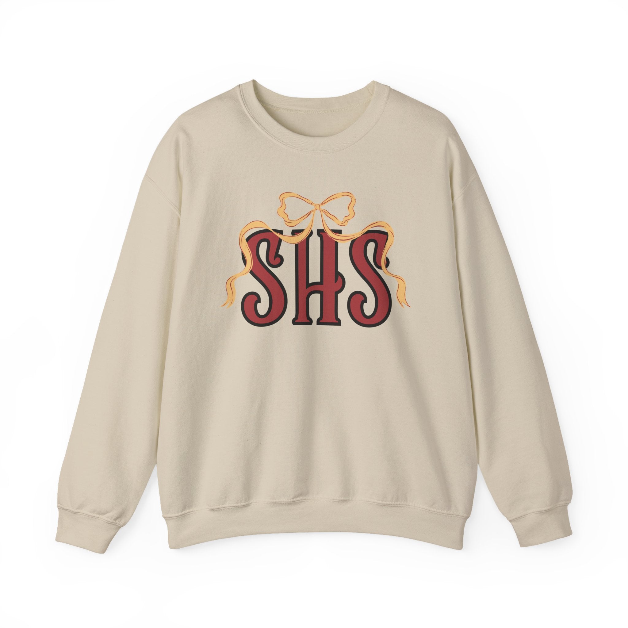 SHS Softball Ribbon Bow Sweatshirt