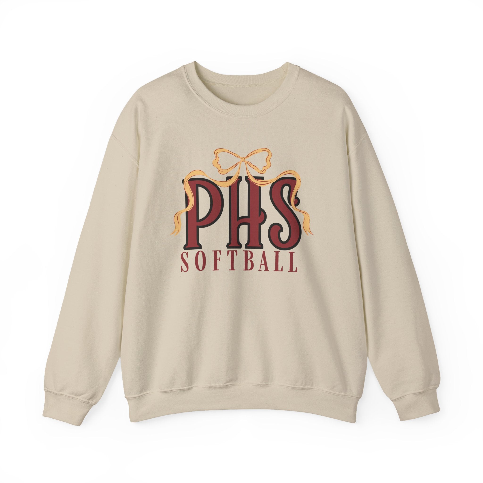 PHS Softball Ribbon Bow Sweatshirt