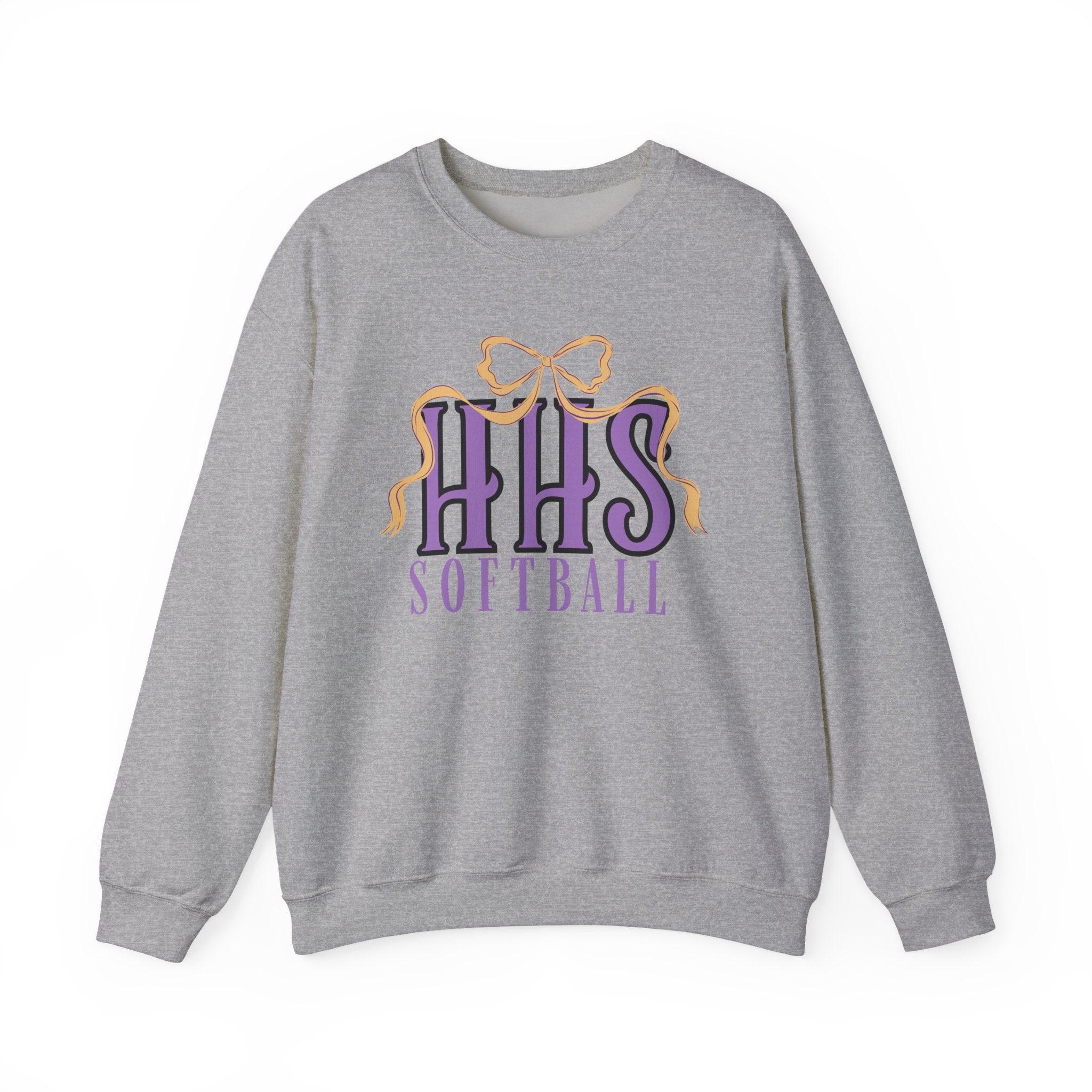 HHS Softball Ribbon Bow Sweatshirt
