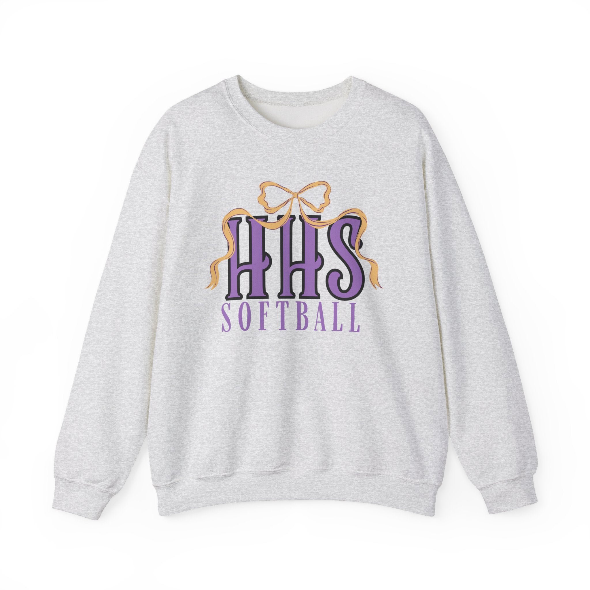 HHS Softball Ribbon Bow Sweatshirt