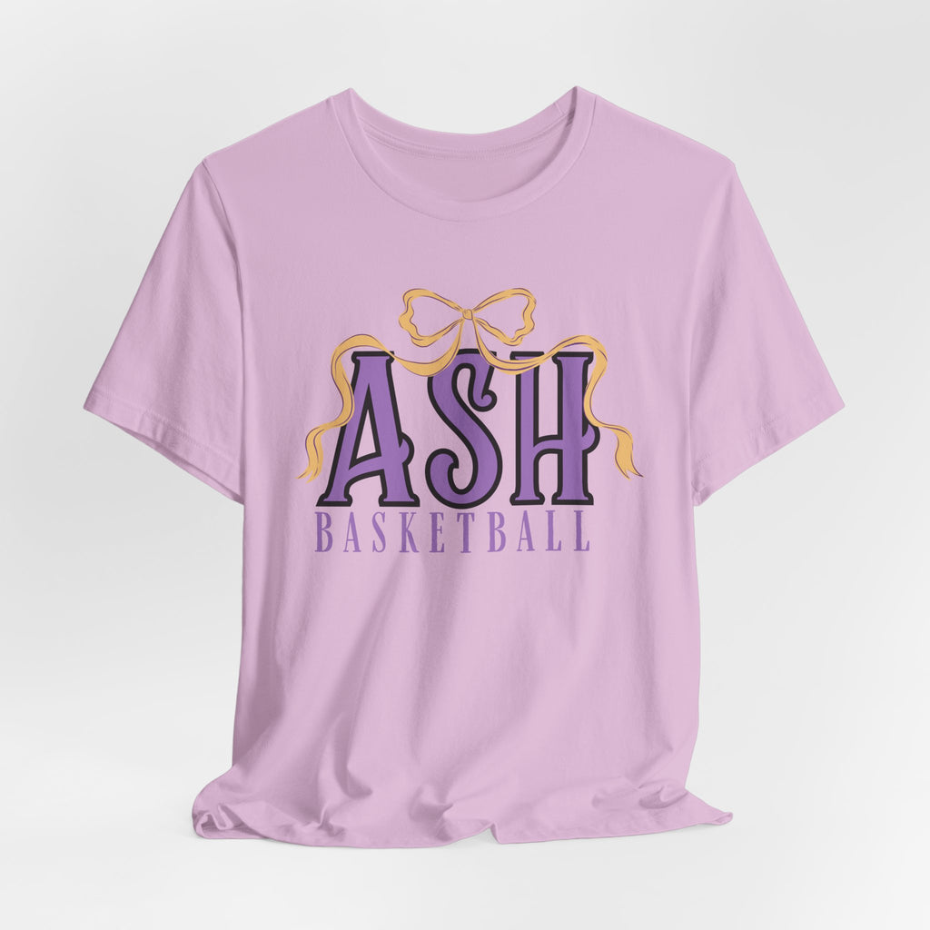 ASH Basketball Ribbon Bow Tee
