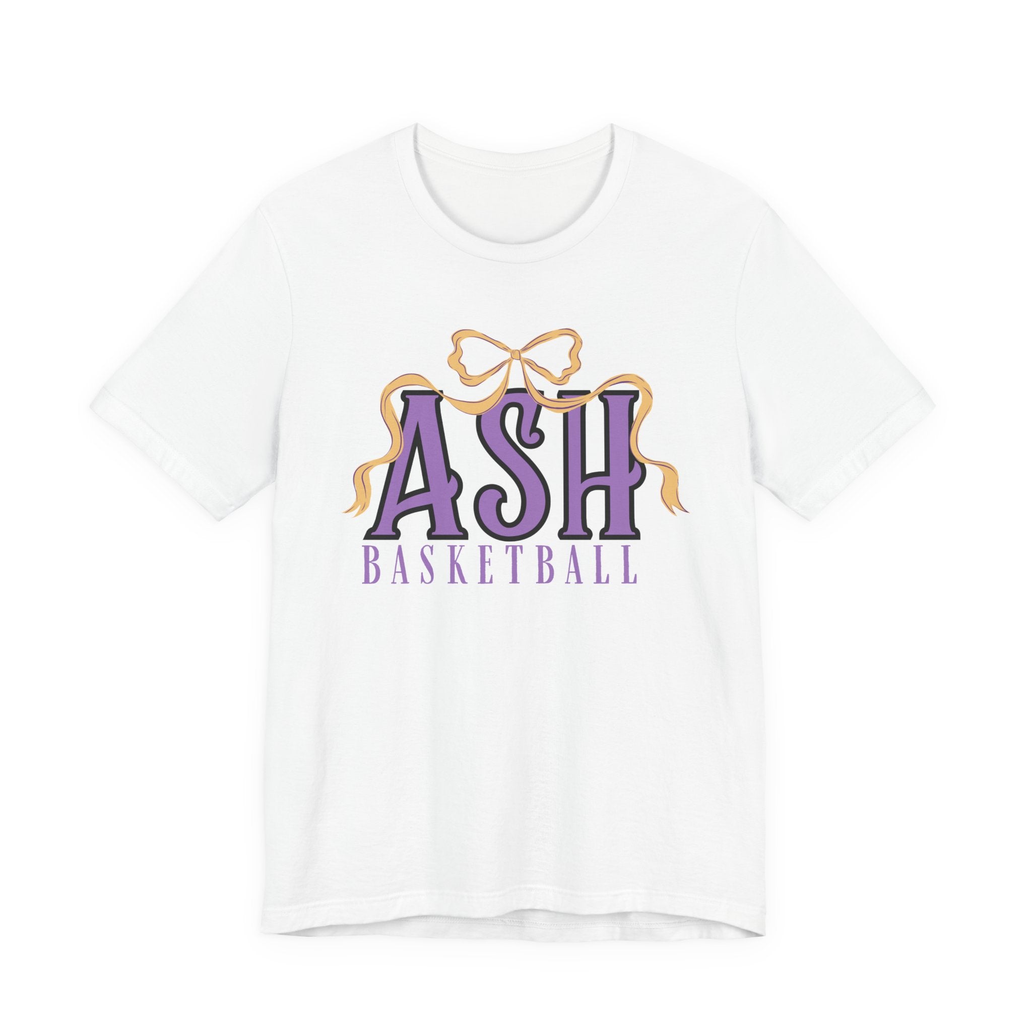 ASH Basketball Ribbon Bow Tee