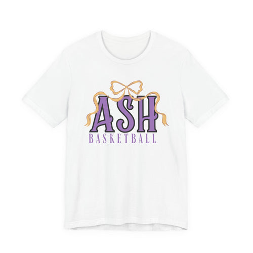 ASH Basketball Ribbon Bow Tee