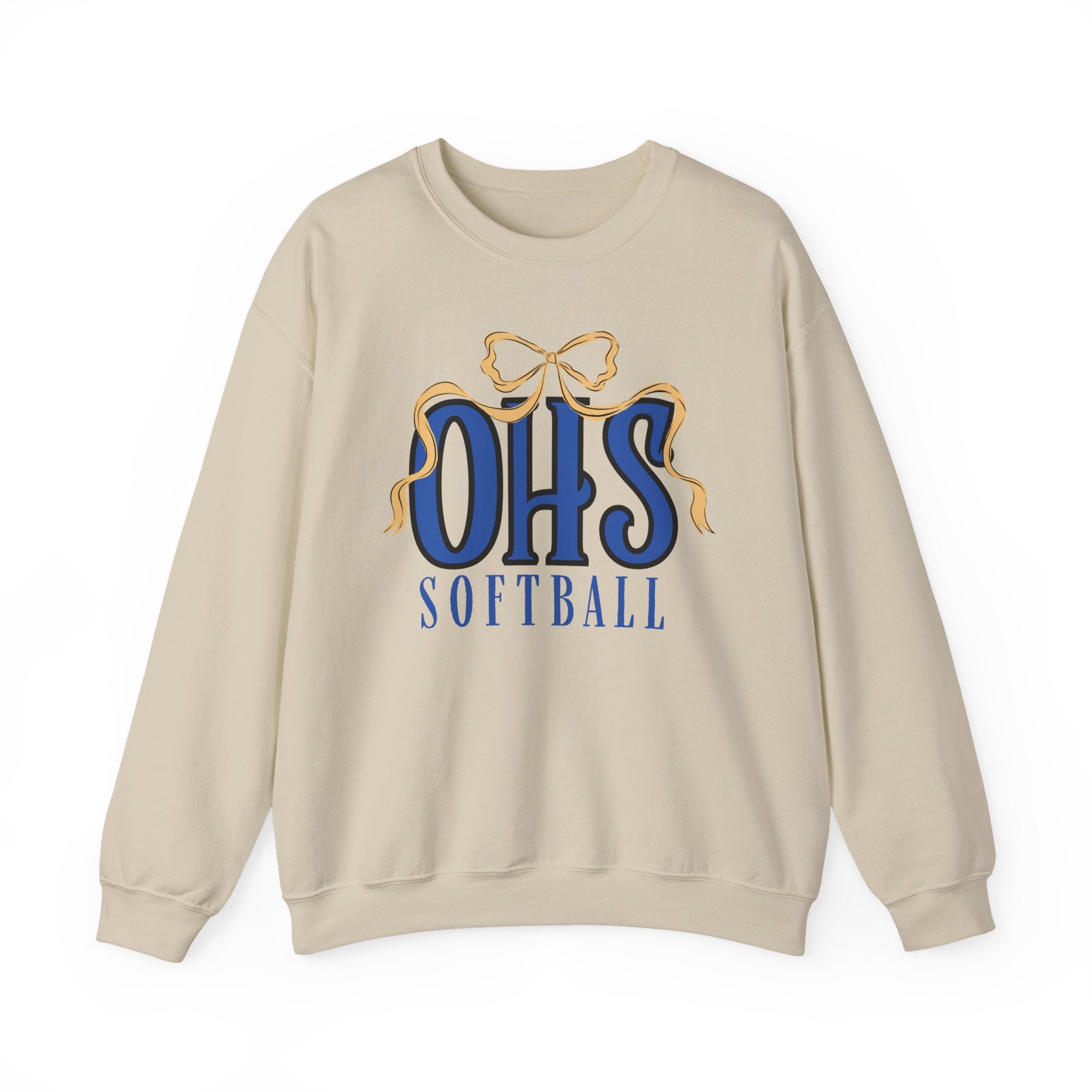 OHS Softball Ribbon Bow Sweatshirt