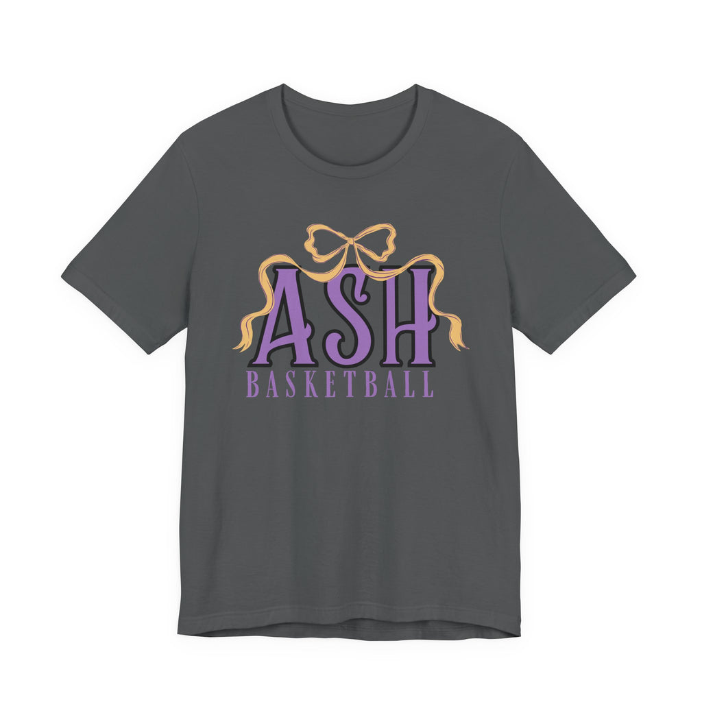 ASH Basketball Ribbon Bow Tee