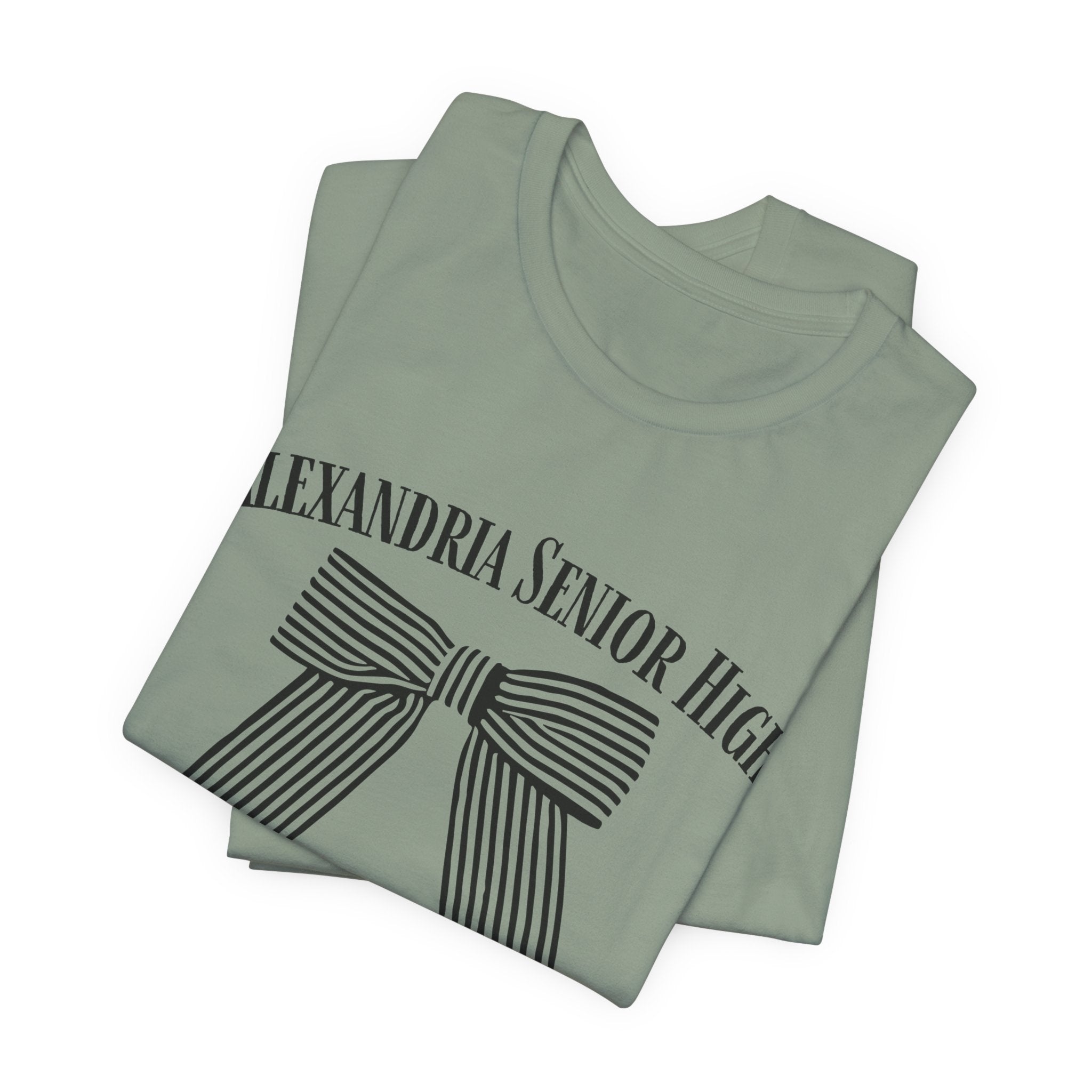 Alexandria Senior High Striped Bow Tee