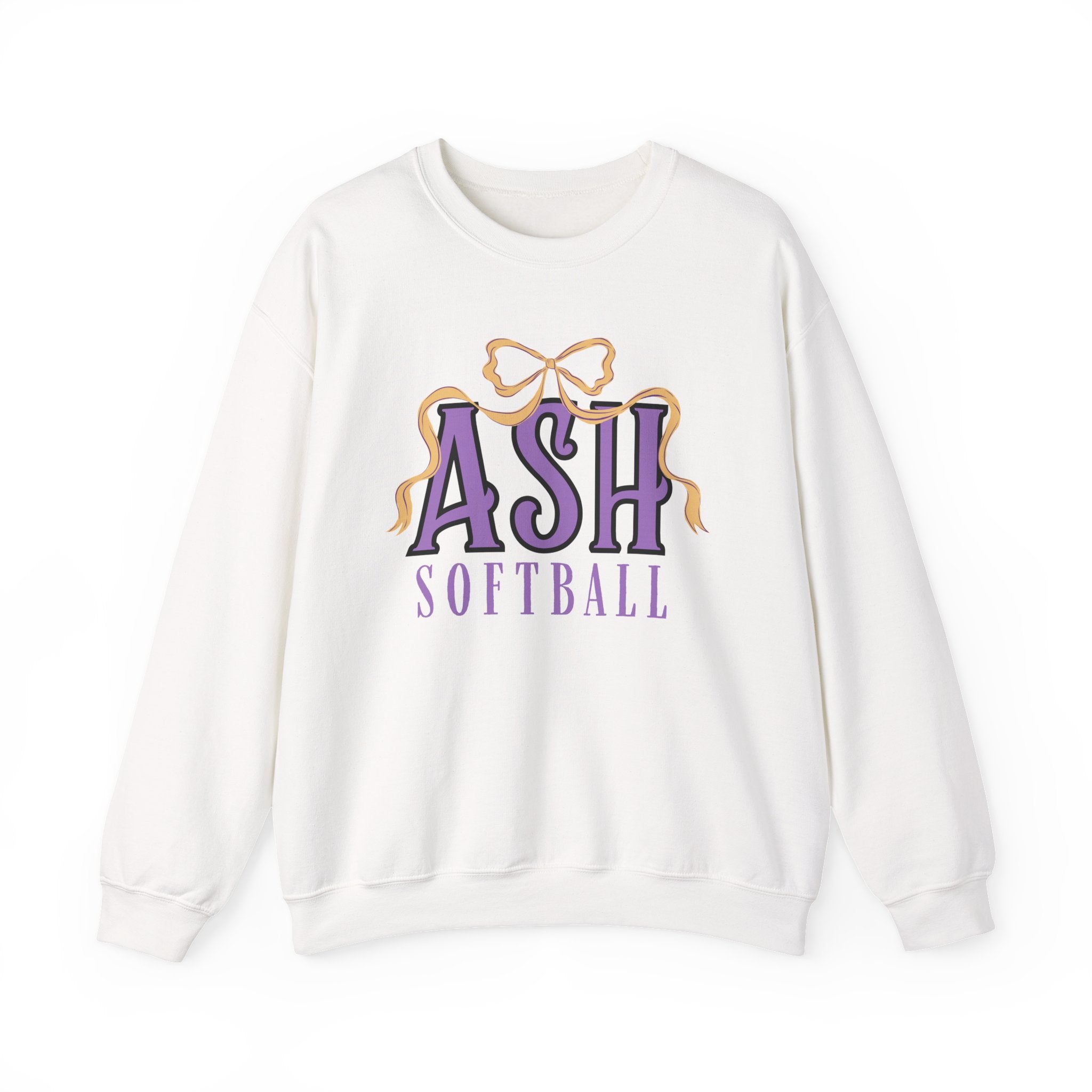 ASH Softball Ribbon Bow Sweatshirt