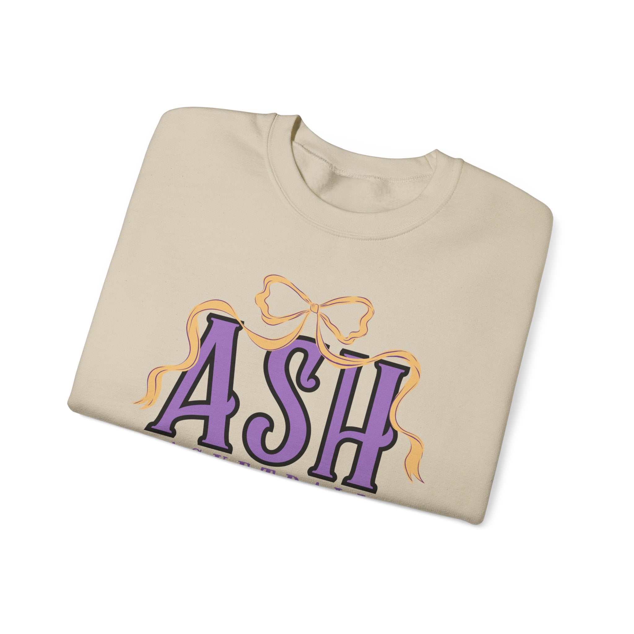 ASH Basketball Ribbon Bow Sweatshirt