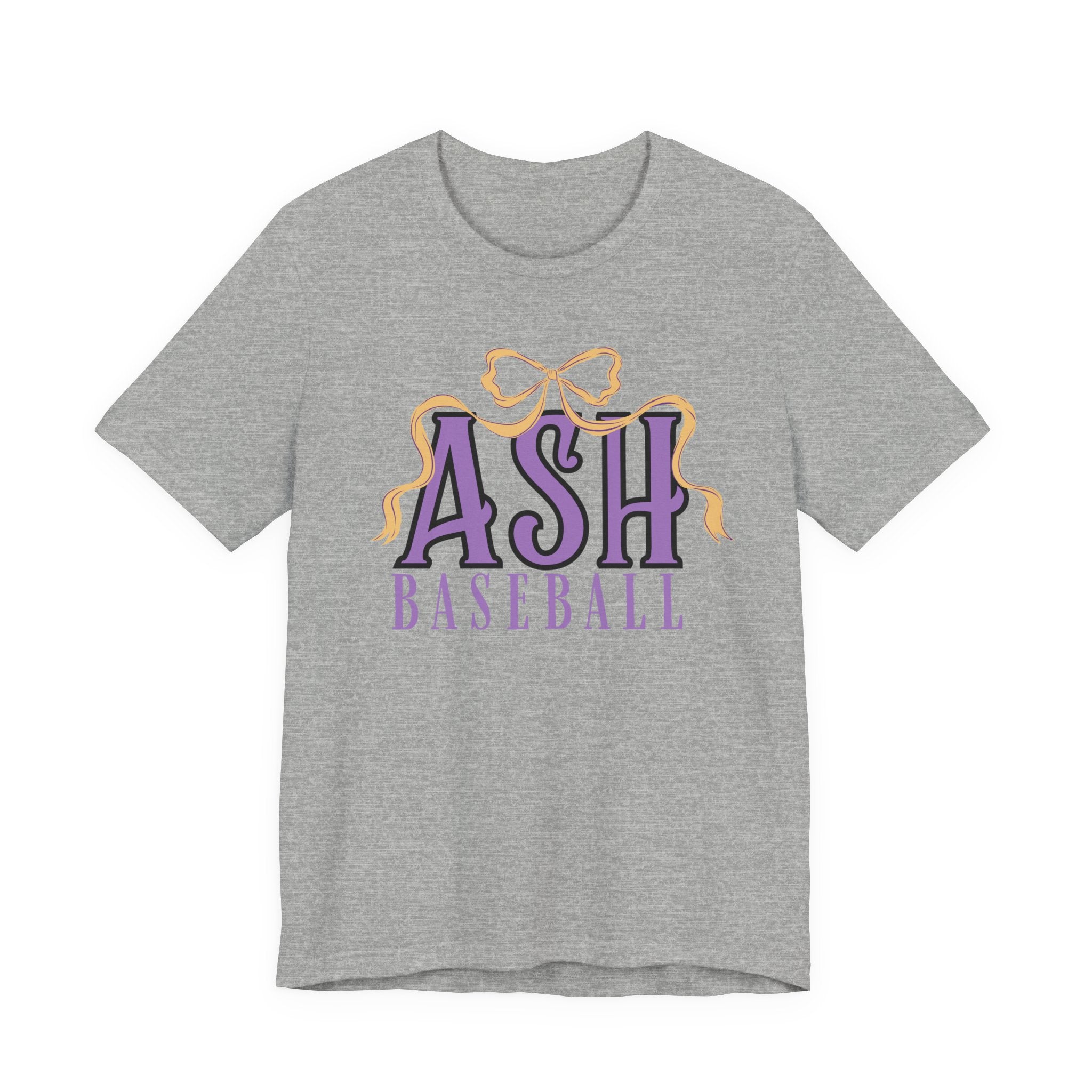 ASH Baseball Ribbon Bow Tee