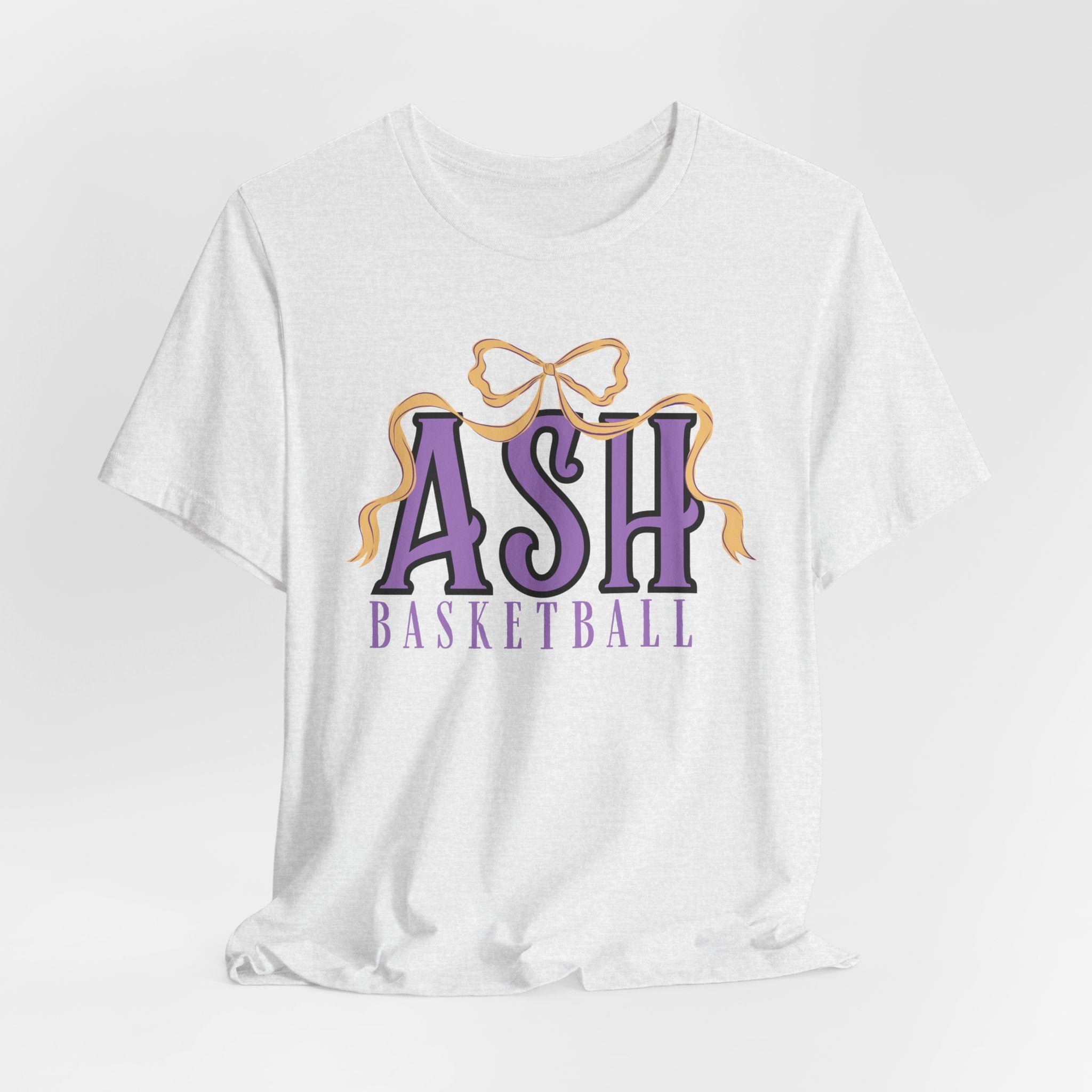 ASH Basketball Ribbon Bow Tee
