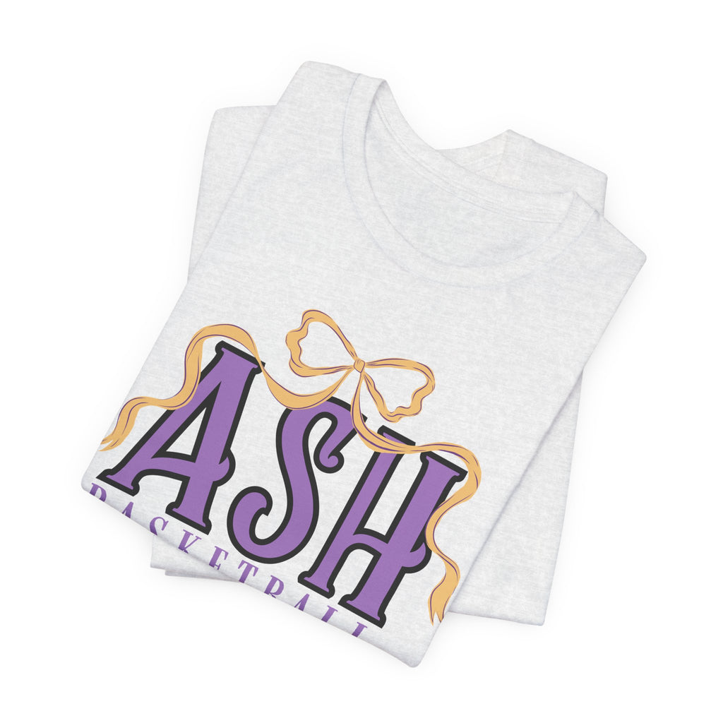 ASH Basketball Ribbon Bow Tee
