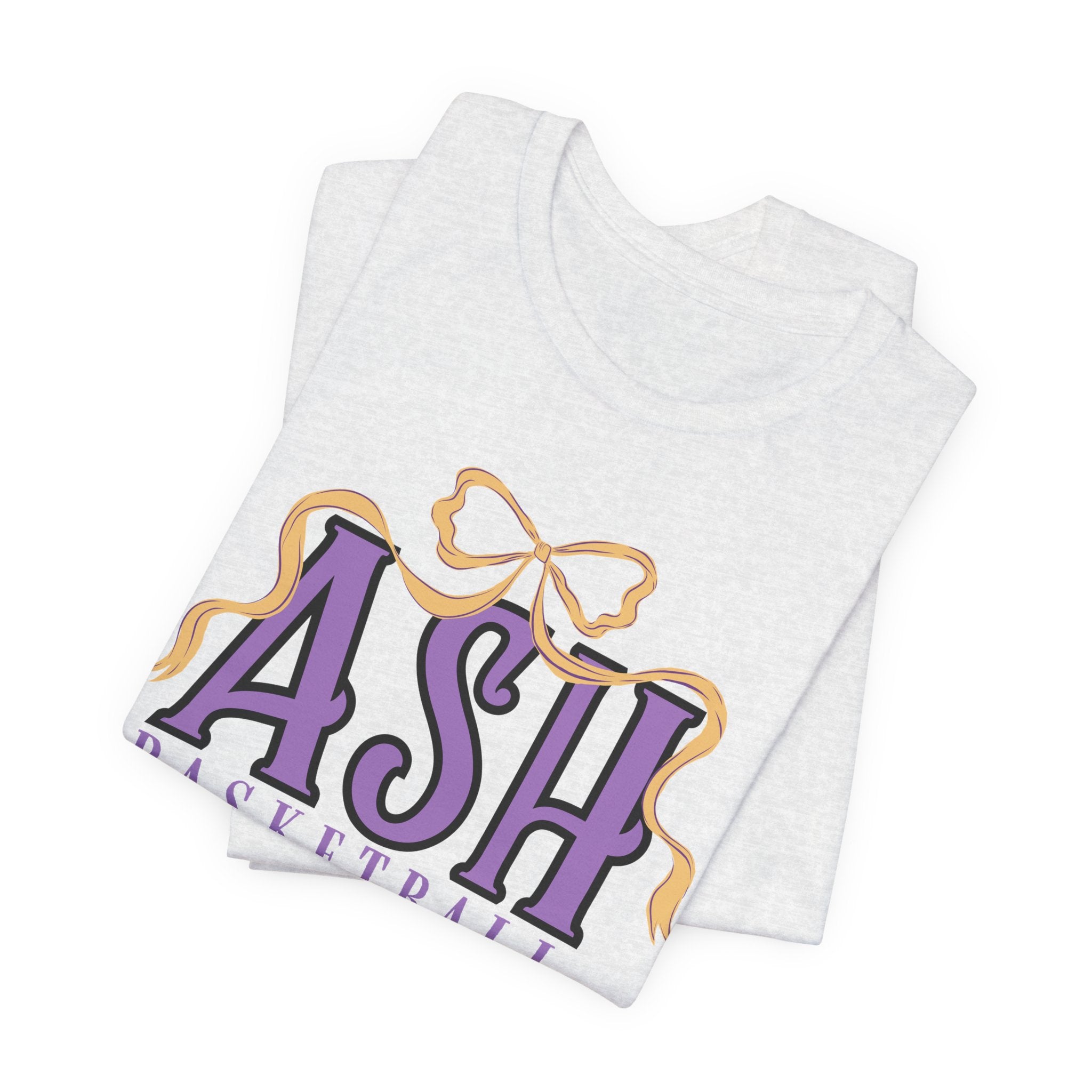 ASH Basketball Ribbon Bow Tee