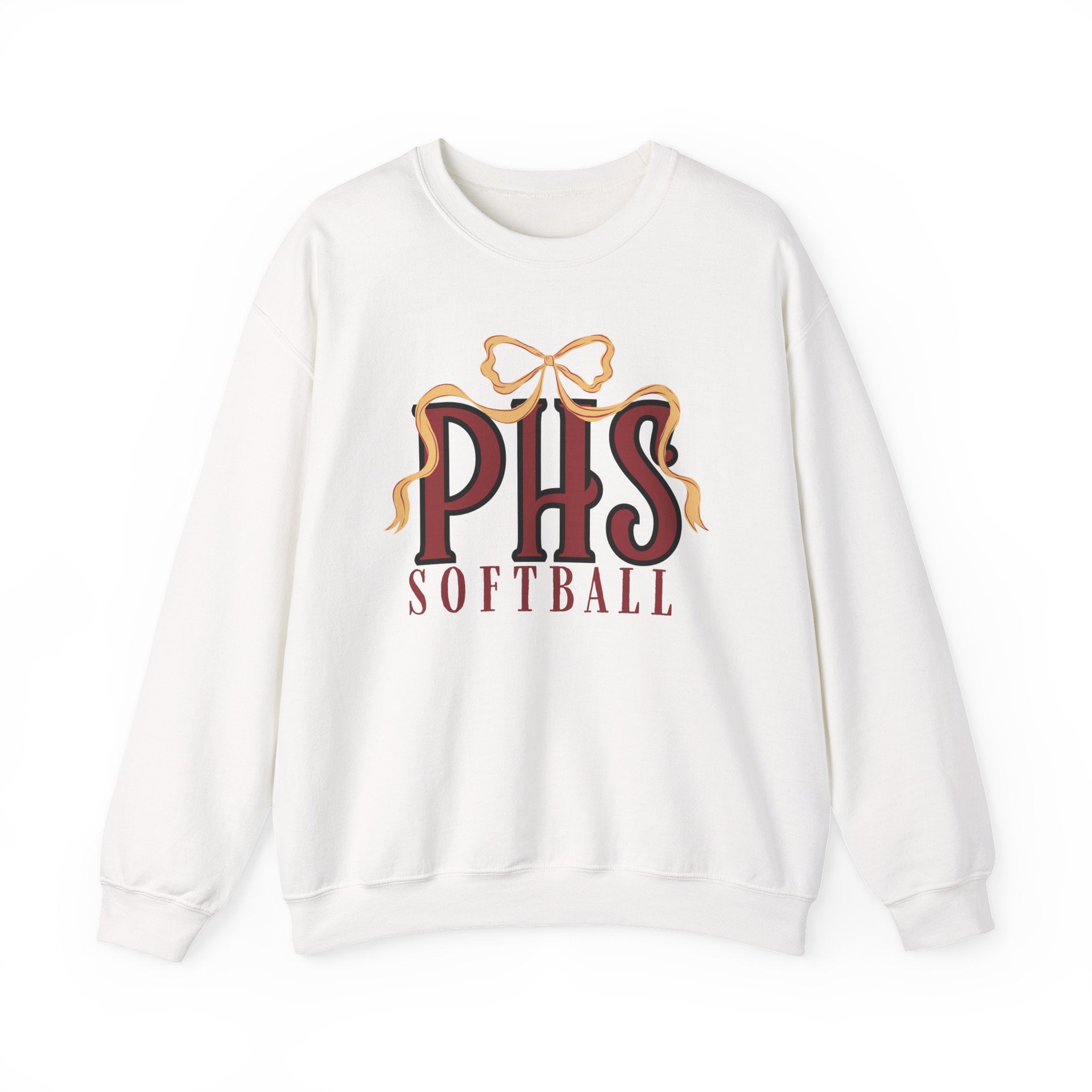 PHS Softball Ribbon Bow Sweatshirt