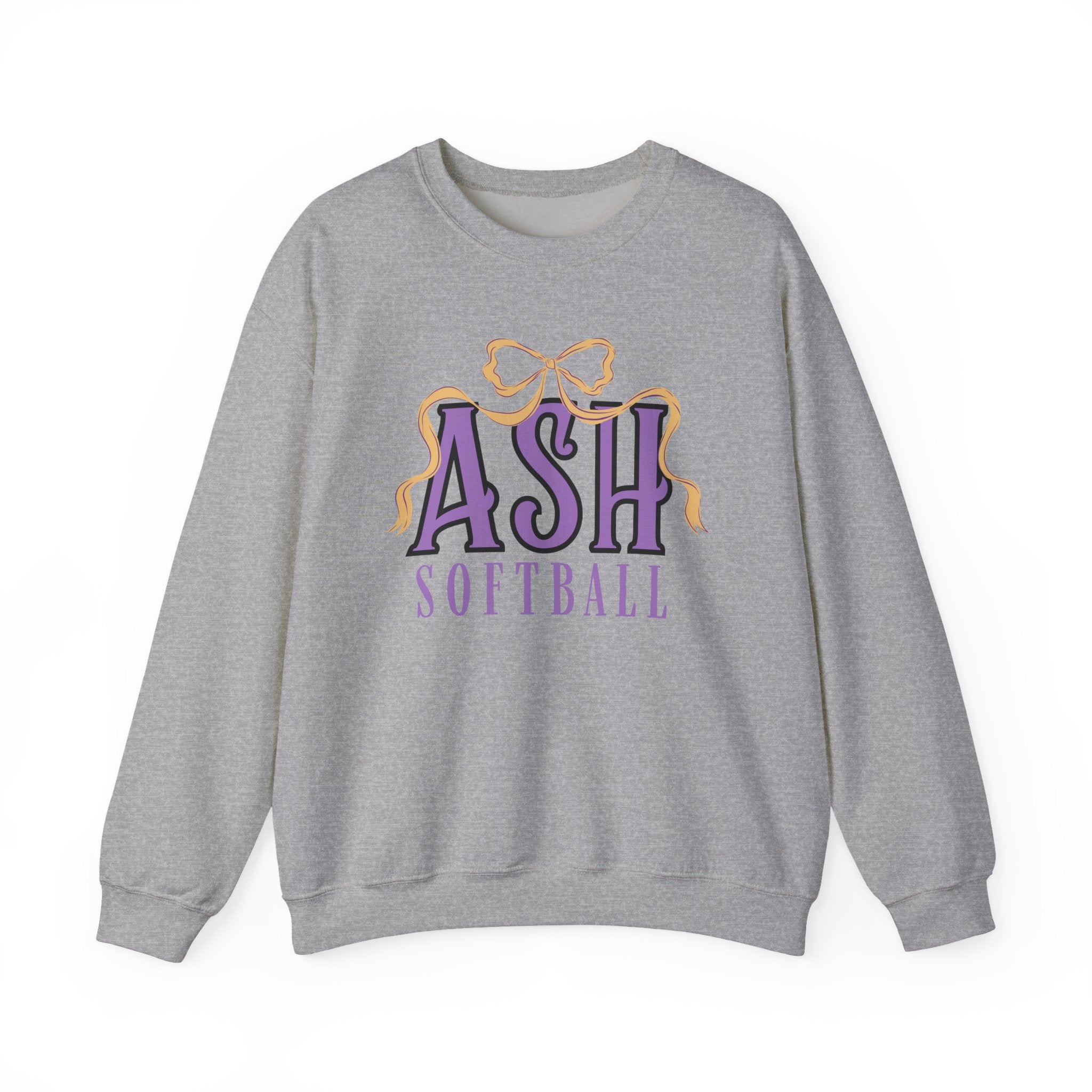 ASH Softball Ribbon Bow Sweatshirt