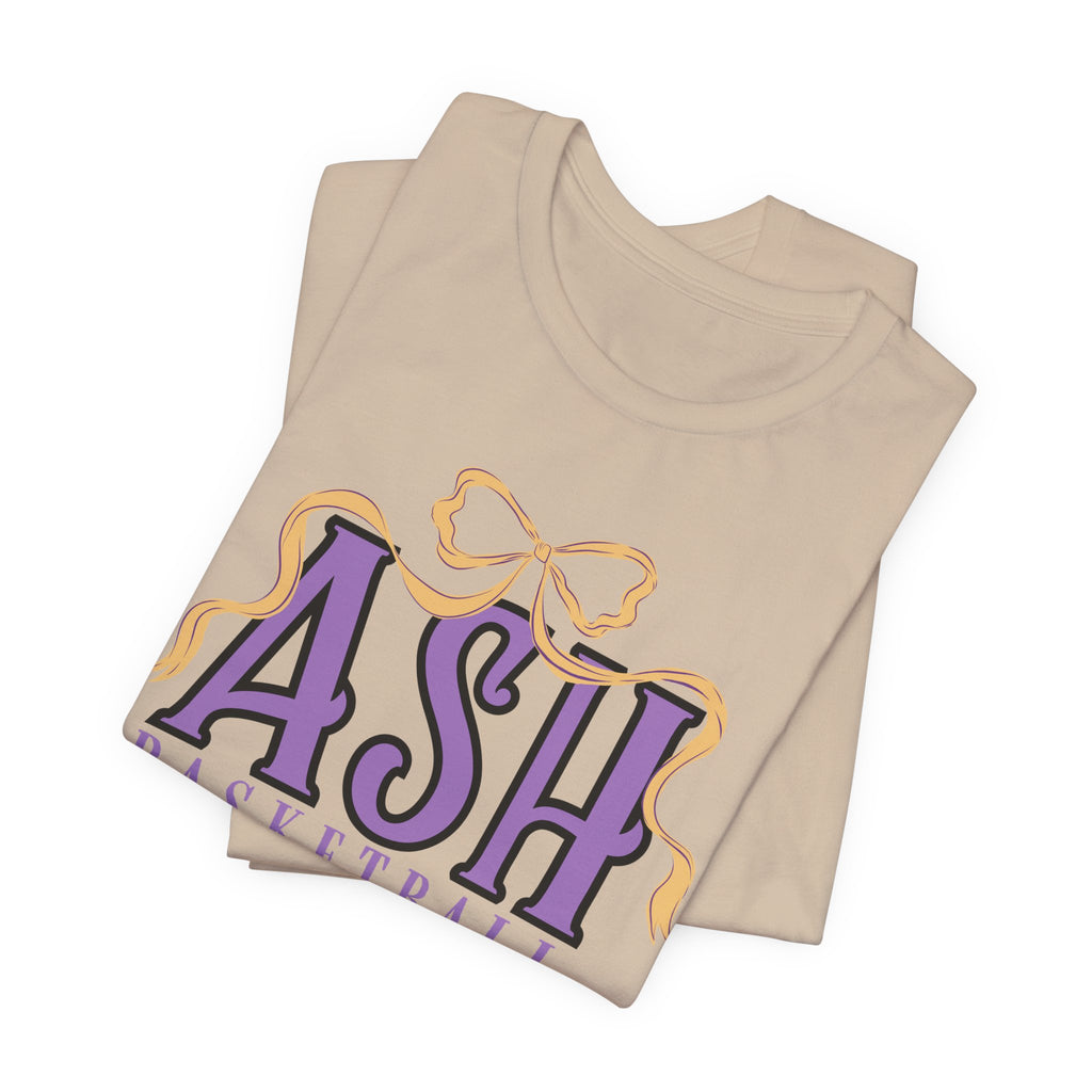 ASH Basketball Ribbon Bow Tee
