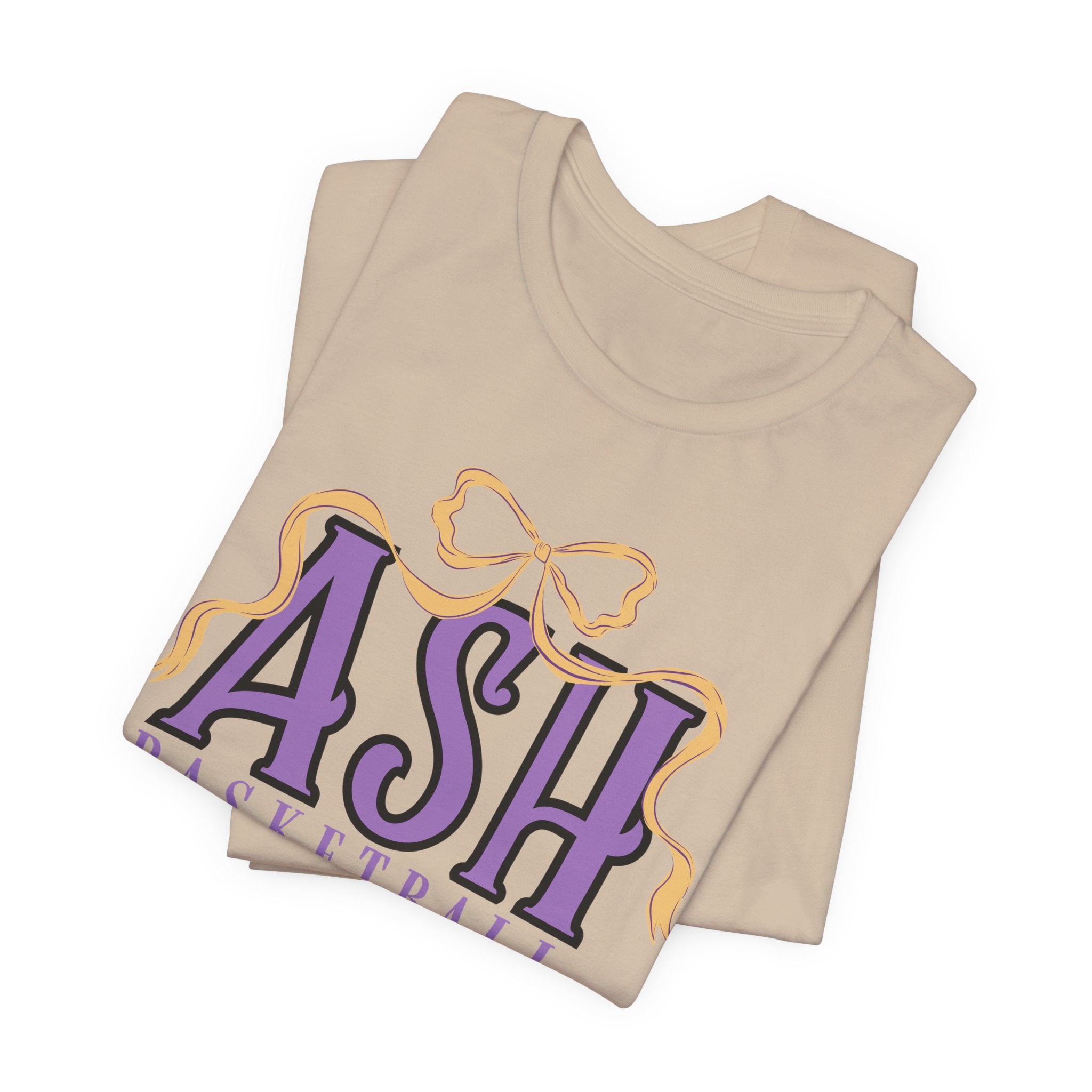 ASH Basketball Ribbon Bow Tee