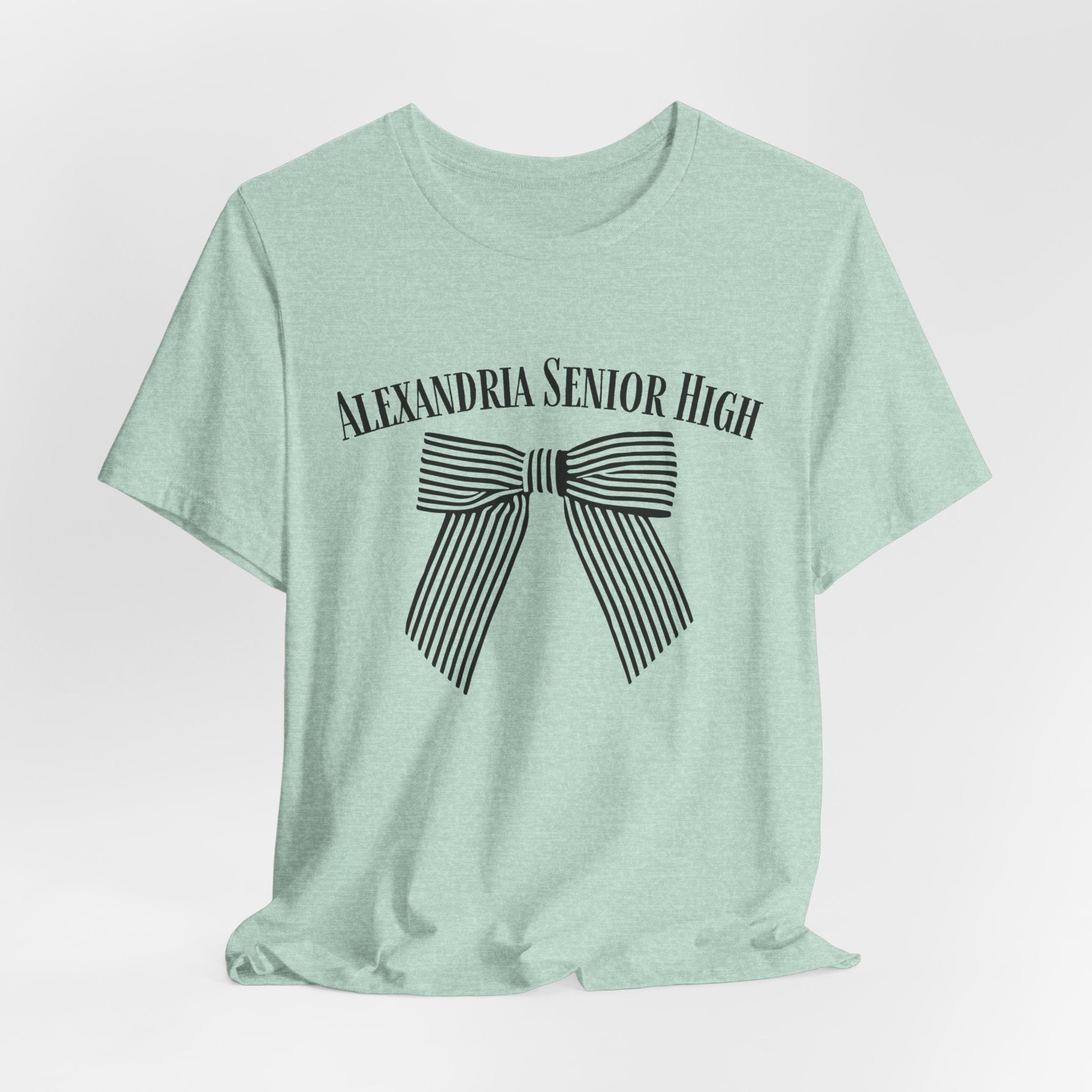 Alexandria Senior High Striped Bow Tee