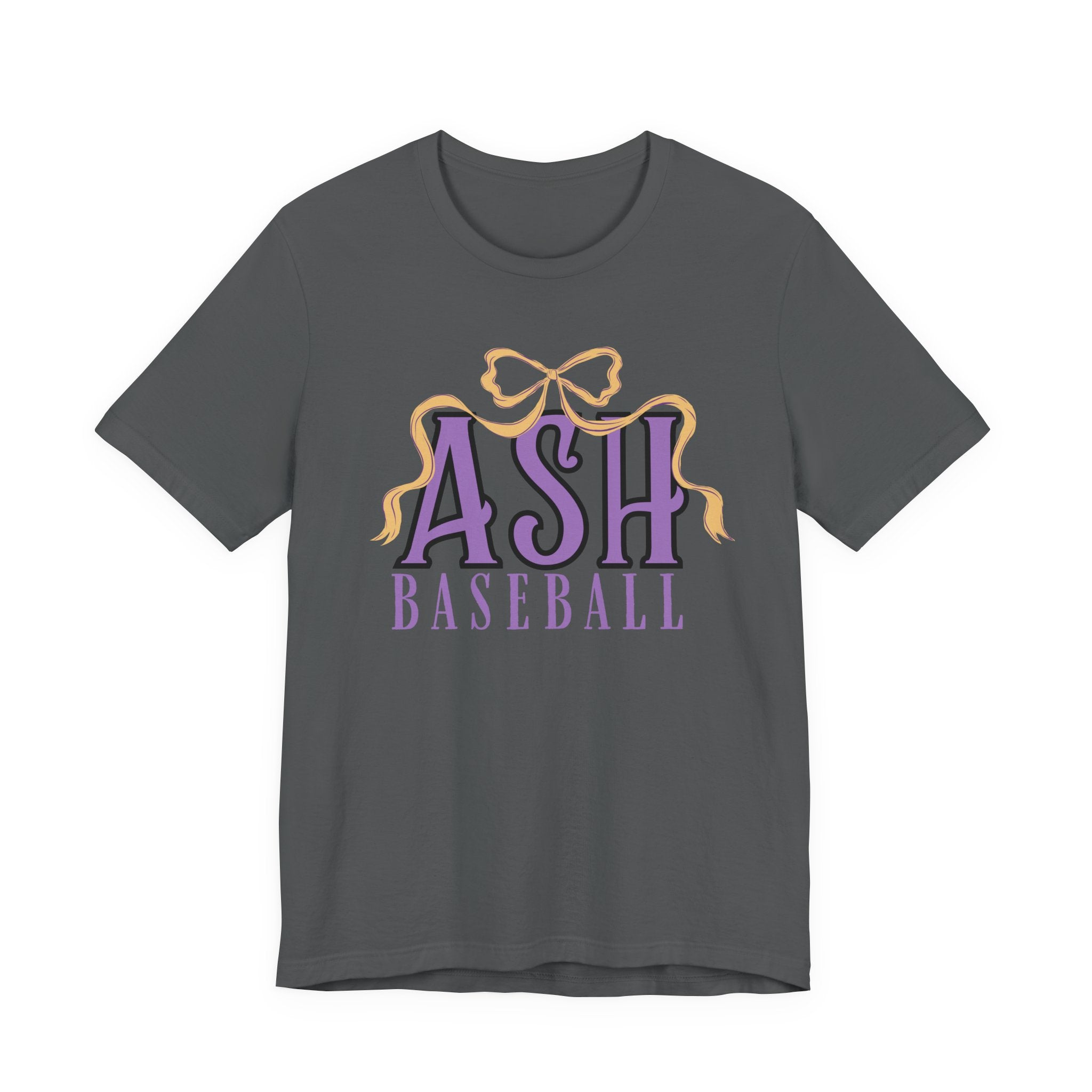 ASH Baseball Ribbon Bow Tee