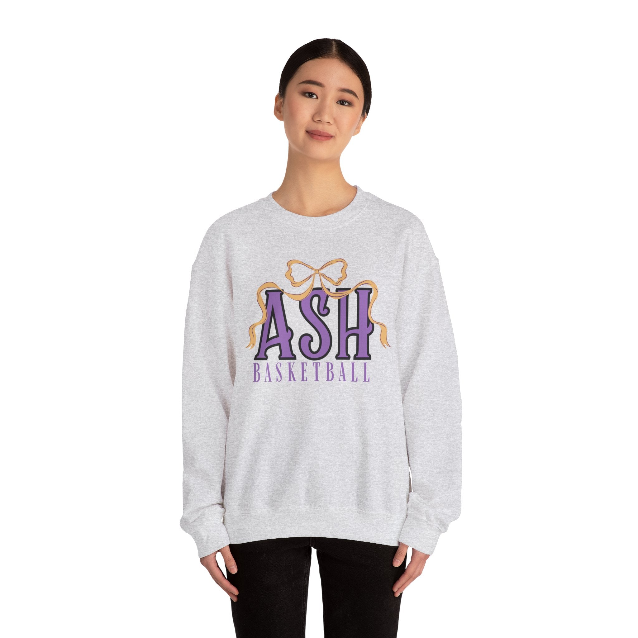 ASH Basketball Ribbon Bow Sweatshirt