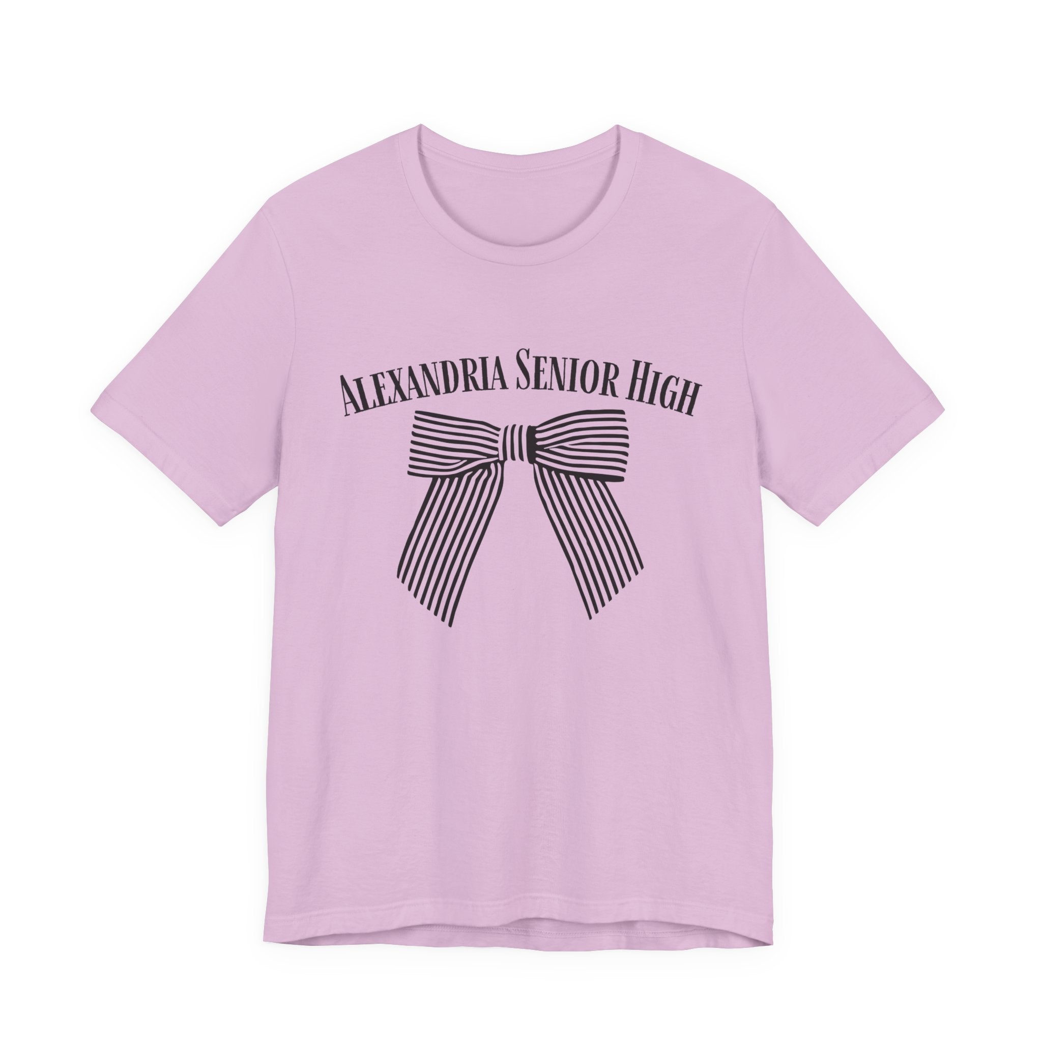 Alexandria Senior High Striped Bow Tee