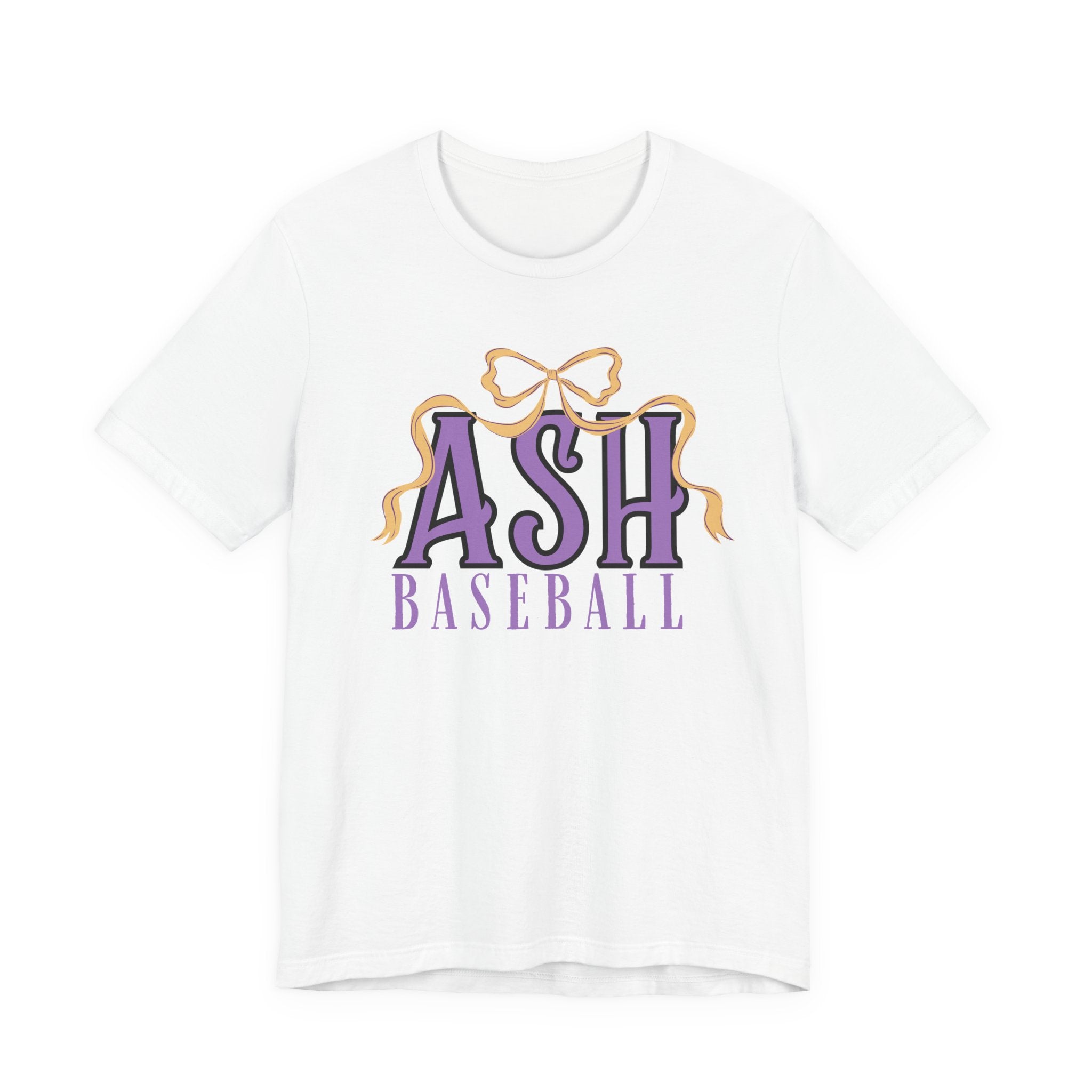 ASH Baseball Ribbon Bow Tee