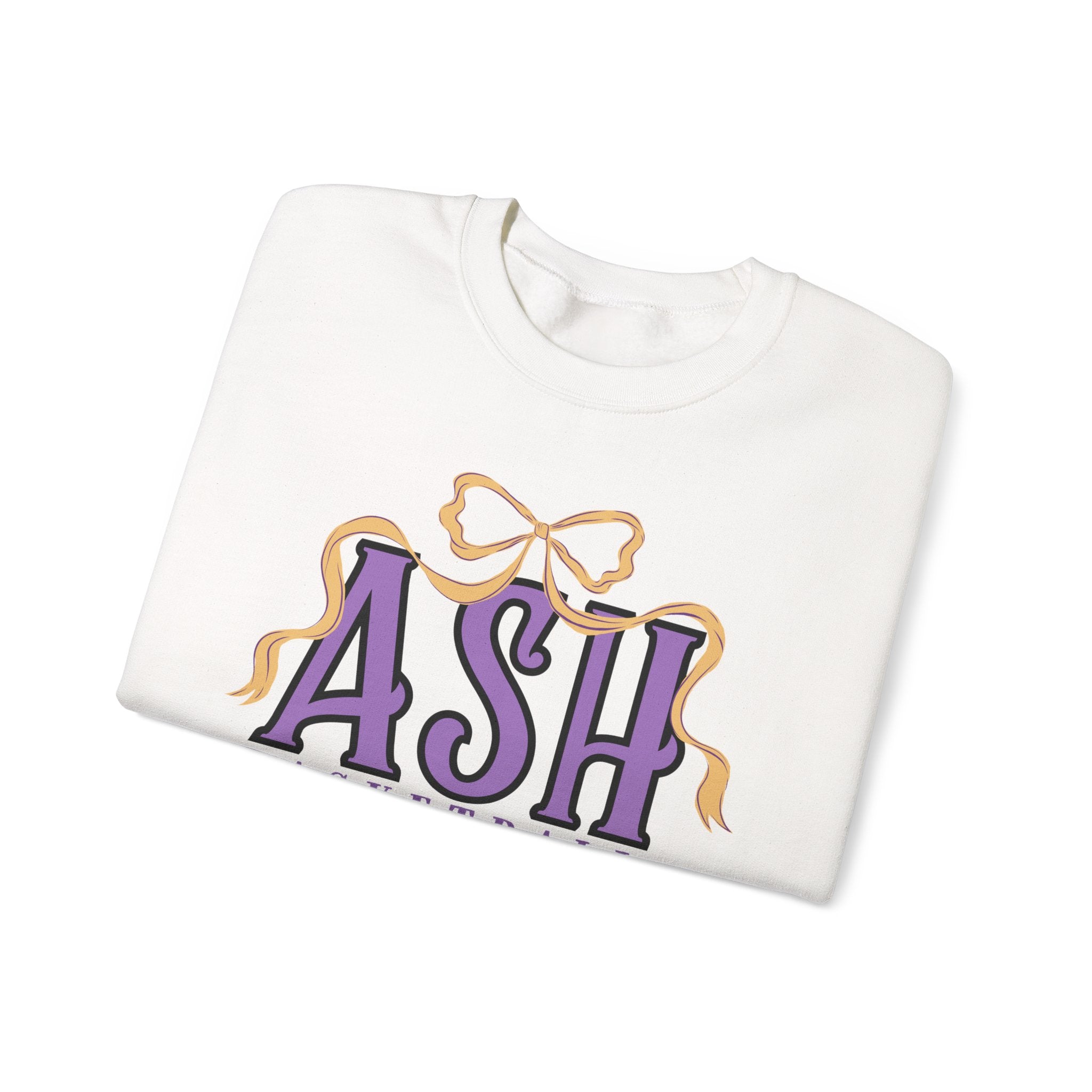 ASH Basketball Ribbon Bow Sweatshirt