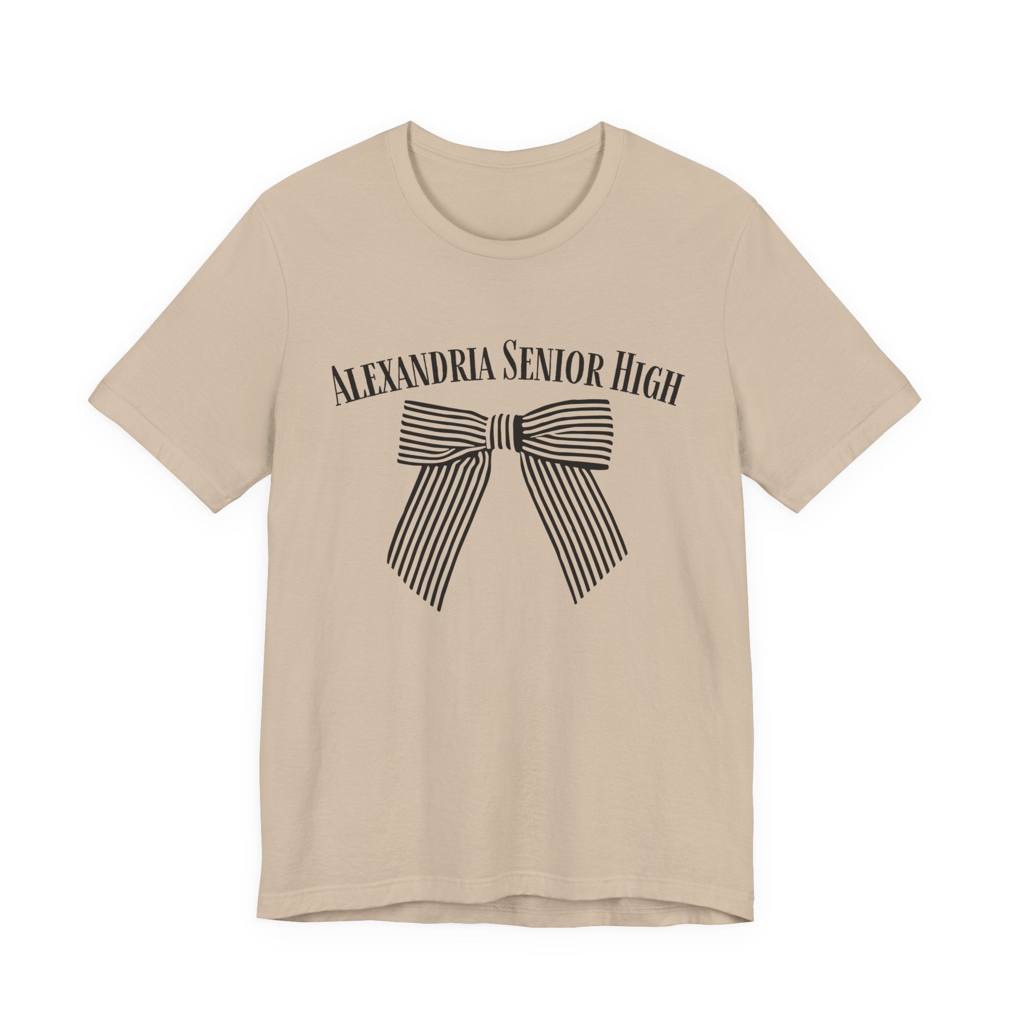 Alexandria Senior High Striped Bow Tee