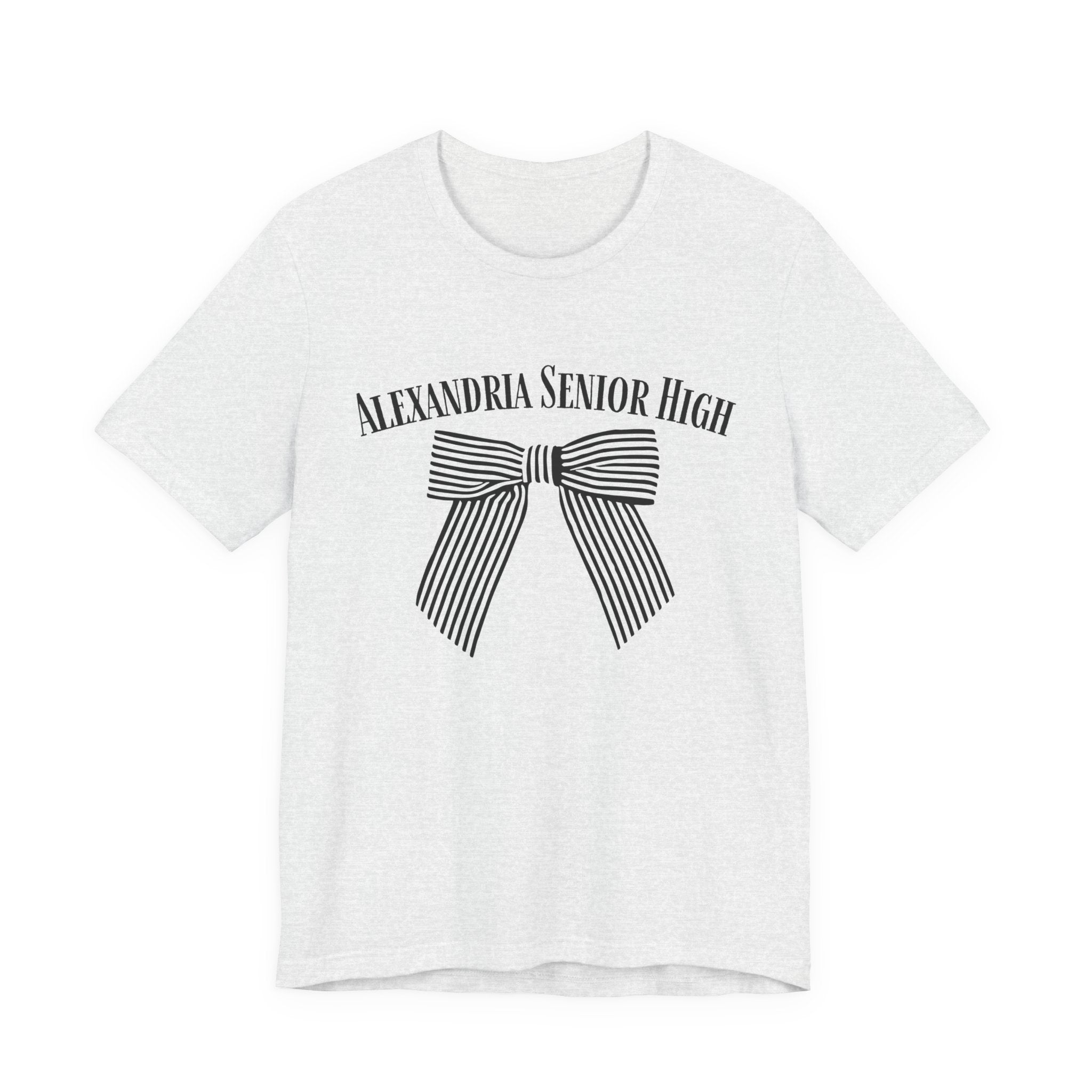 Alexandria Senior High Striped Bow Tee