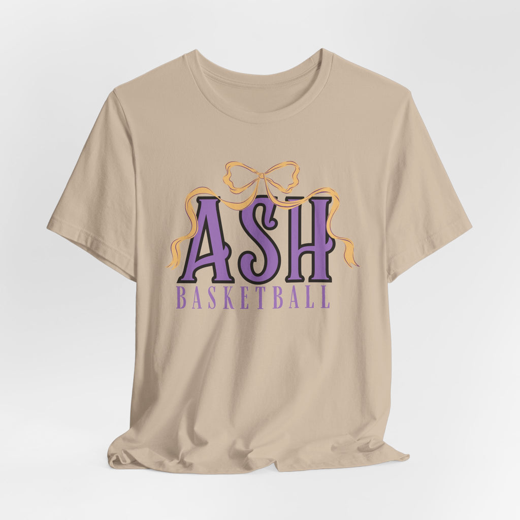 ASH Basketball Ribbon Bow Tee