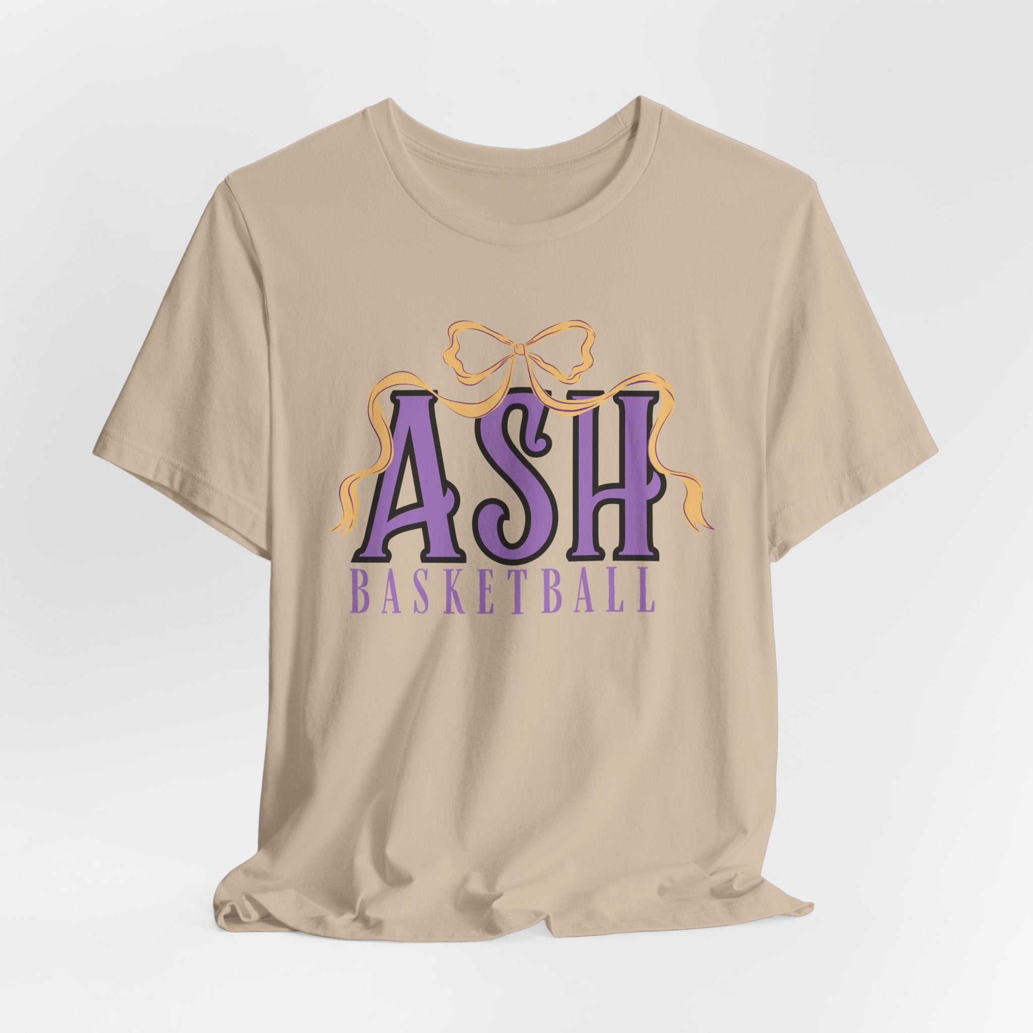 ASH Basketball Ribbon Bow Tee