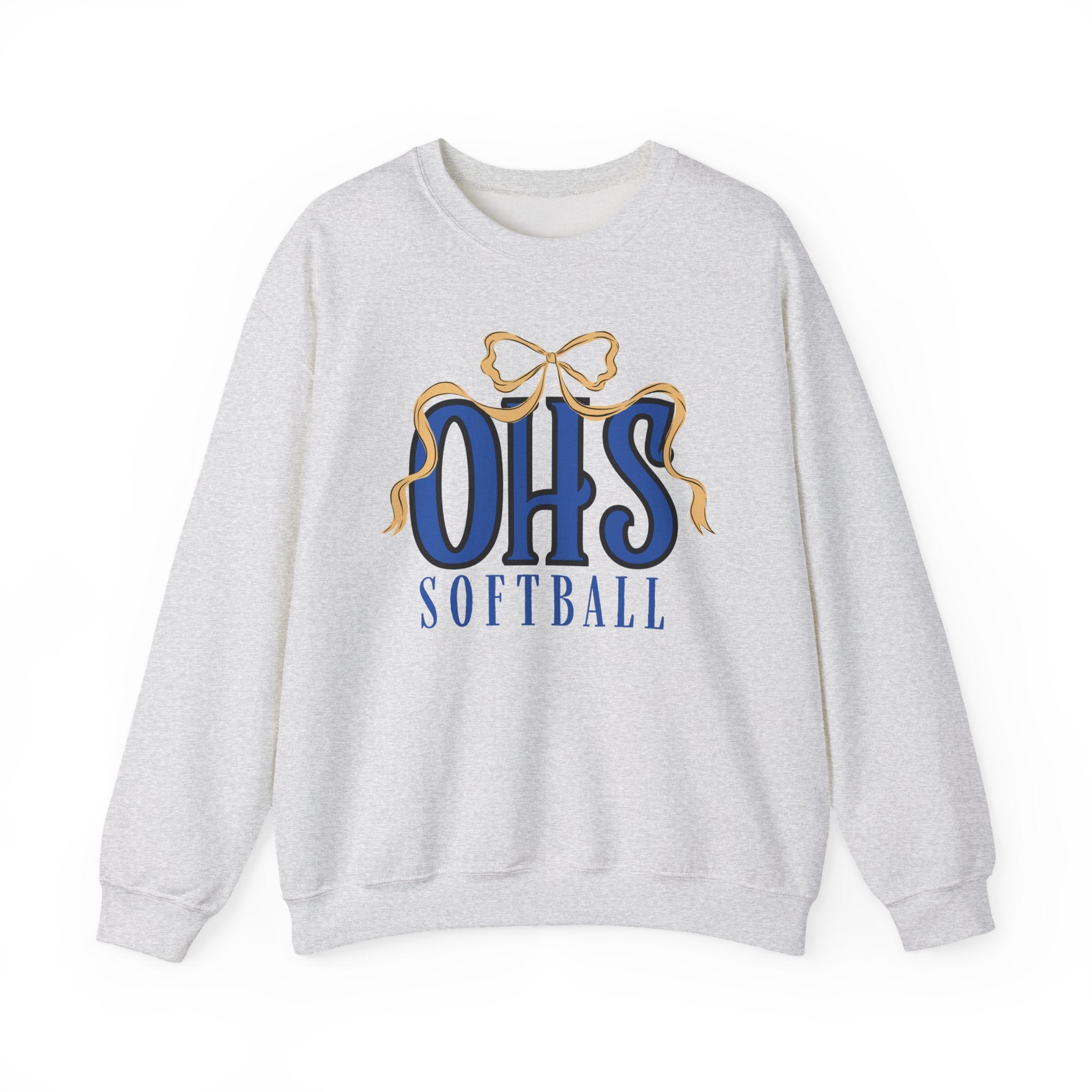 OHS Softball Ribbon Bow Sweatshirt