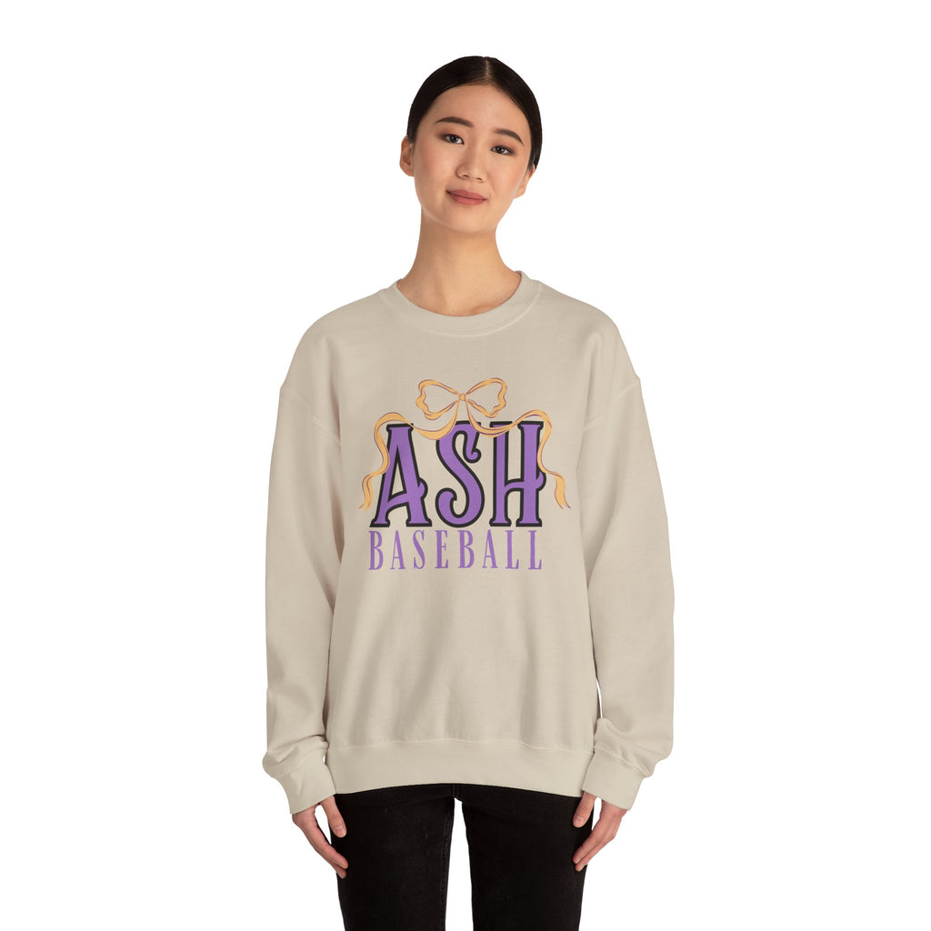 ASH Baseball Ribbon Bow Sweatshirt
