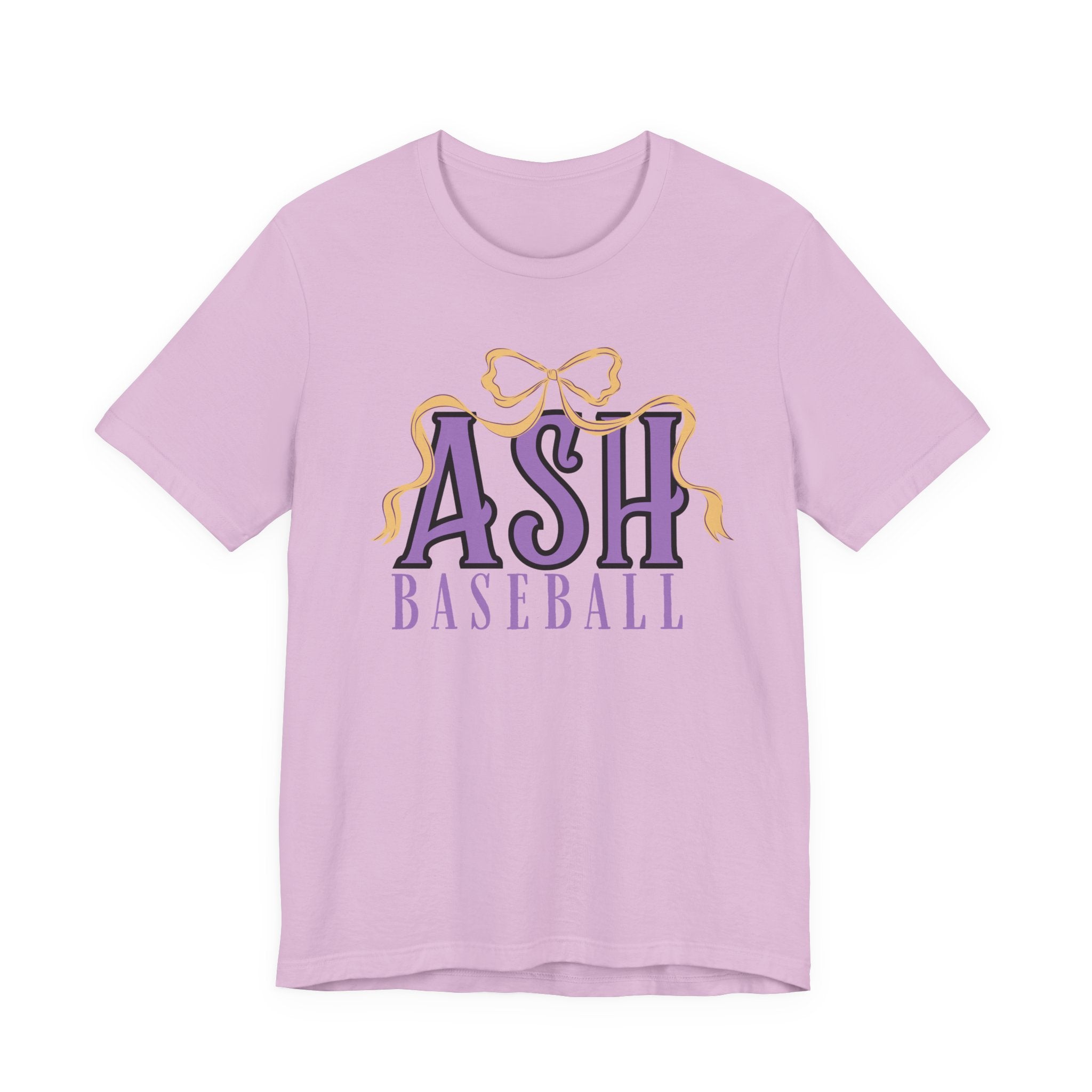 ASH Baseball Ribbon Bow Tee