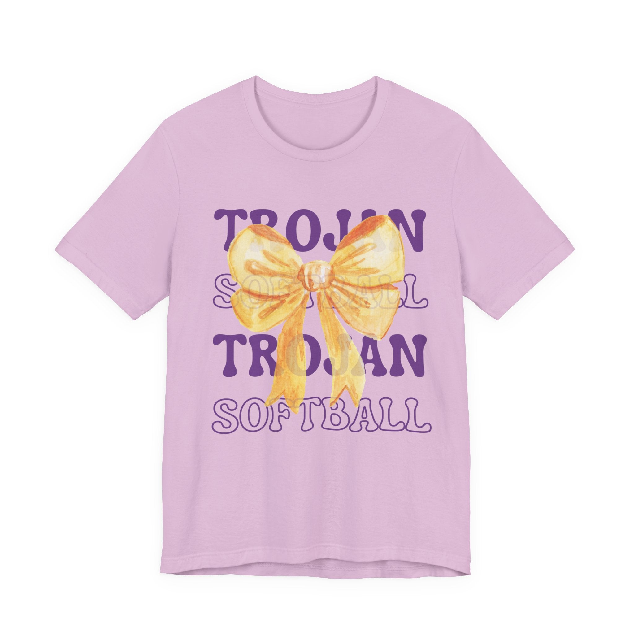 Gold Bow Trojan Softball Tee