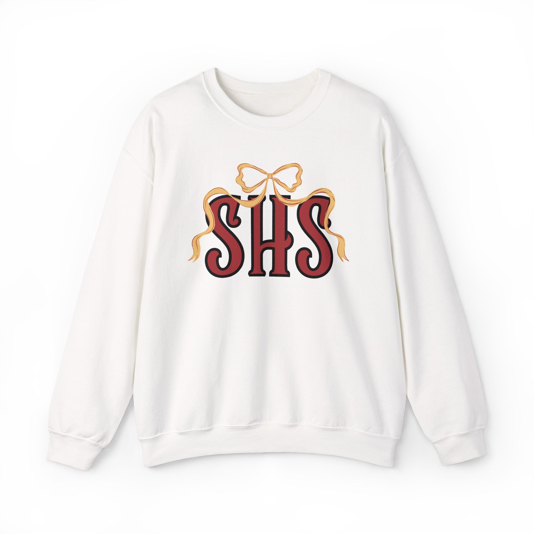 SHS Softball Ribbon Bow Sweatshirt
