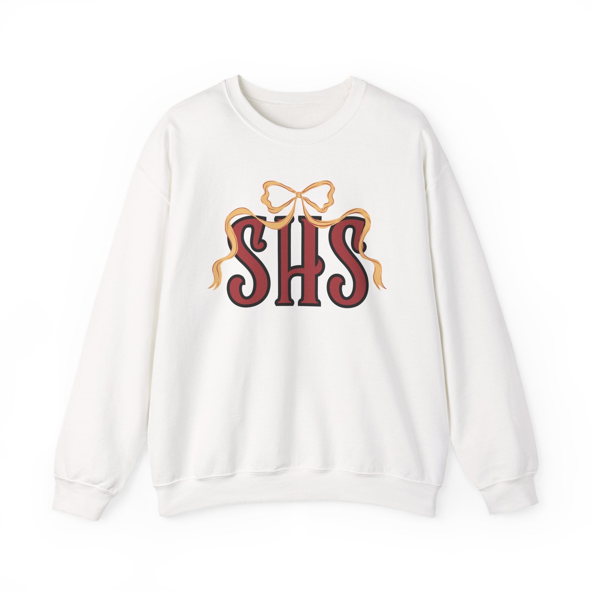 SHS Softball Ribbon Bow Sweatshirt