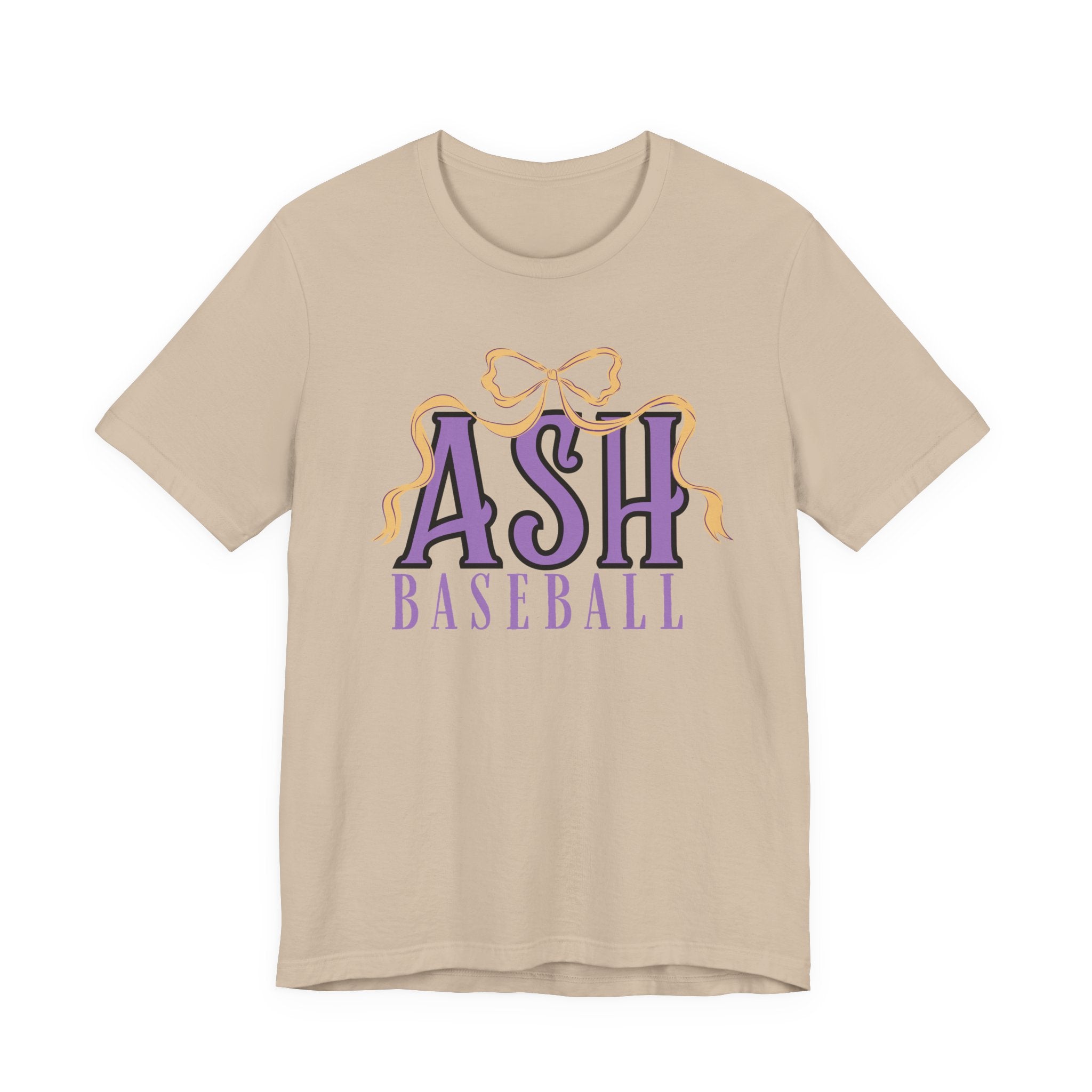 ASH Baseball Ribbon Bow Tee