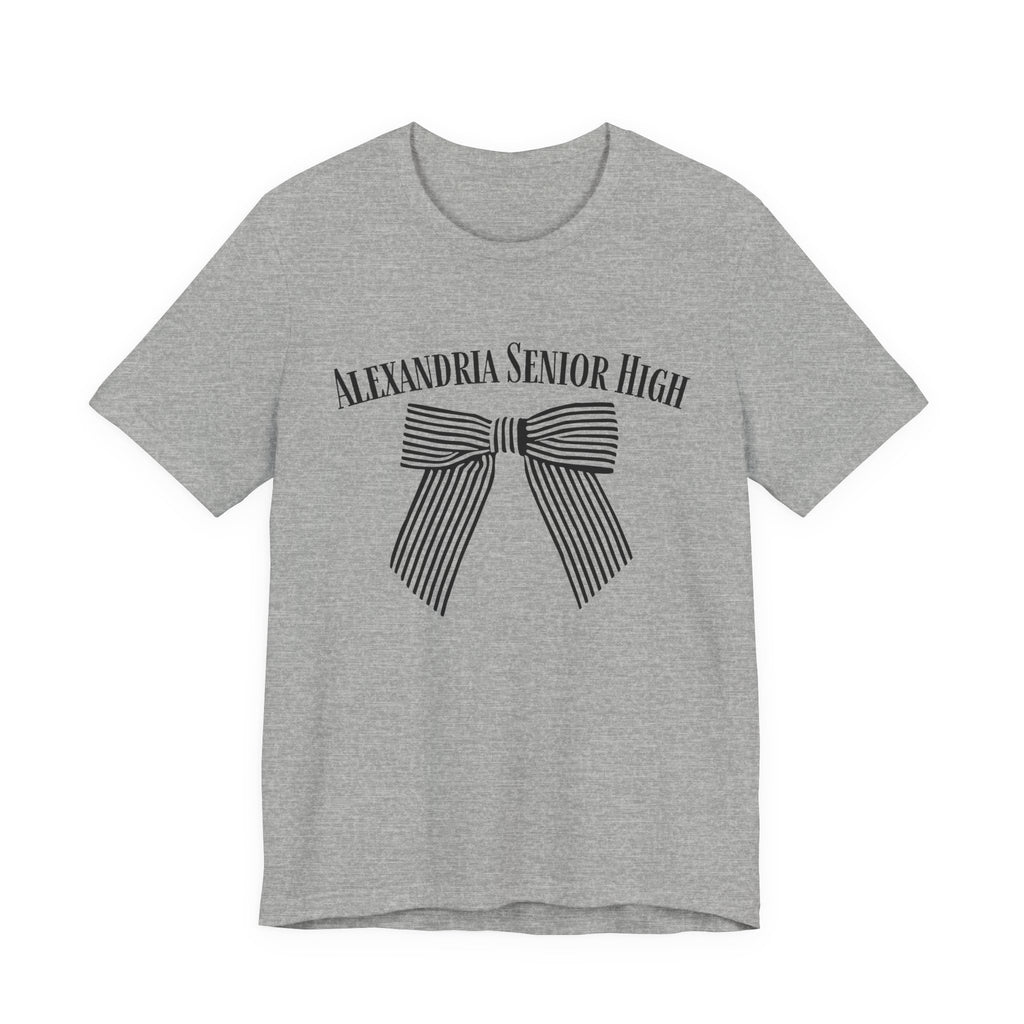Alexandria Senior High Striped Bow Tee