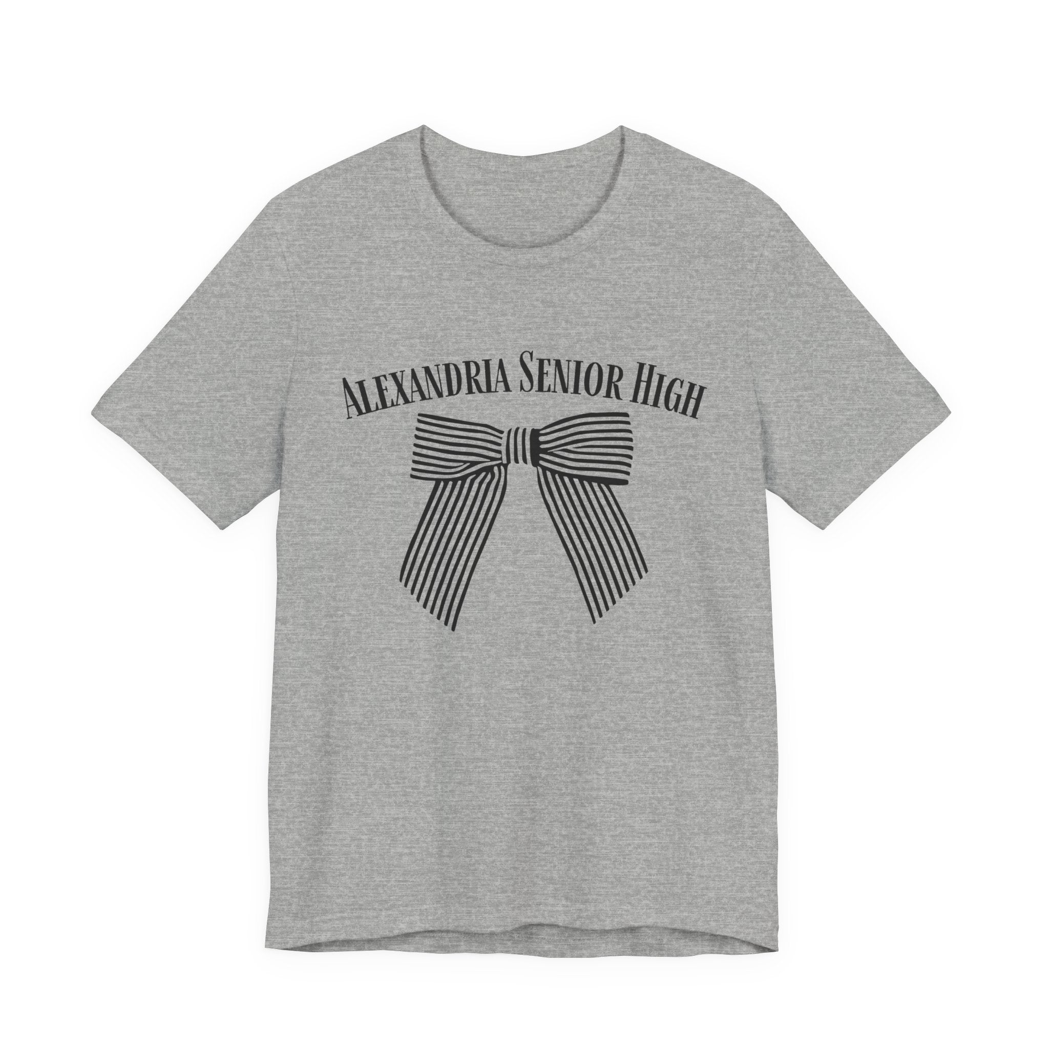 Alexandria Senior High Striped Bow Tee