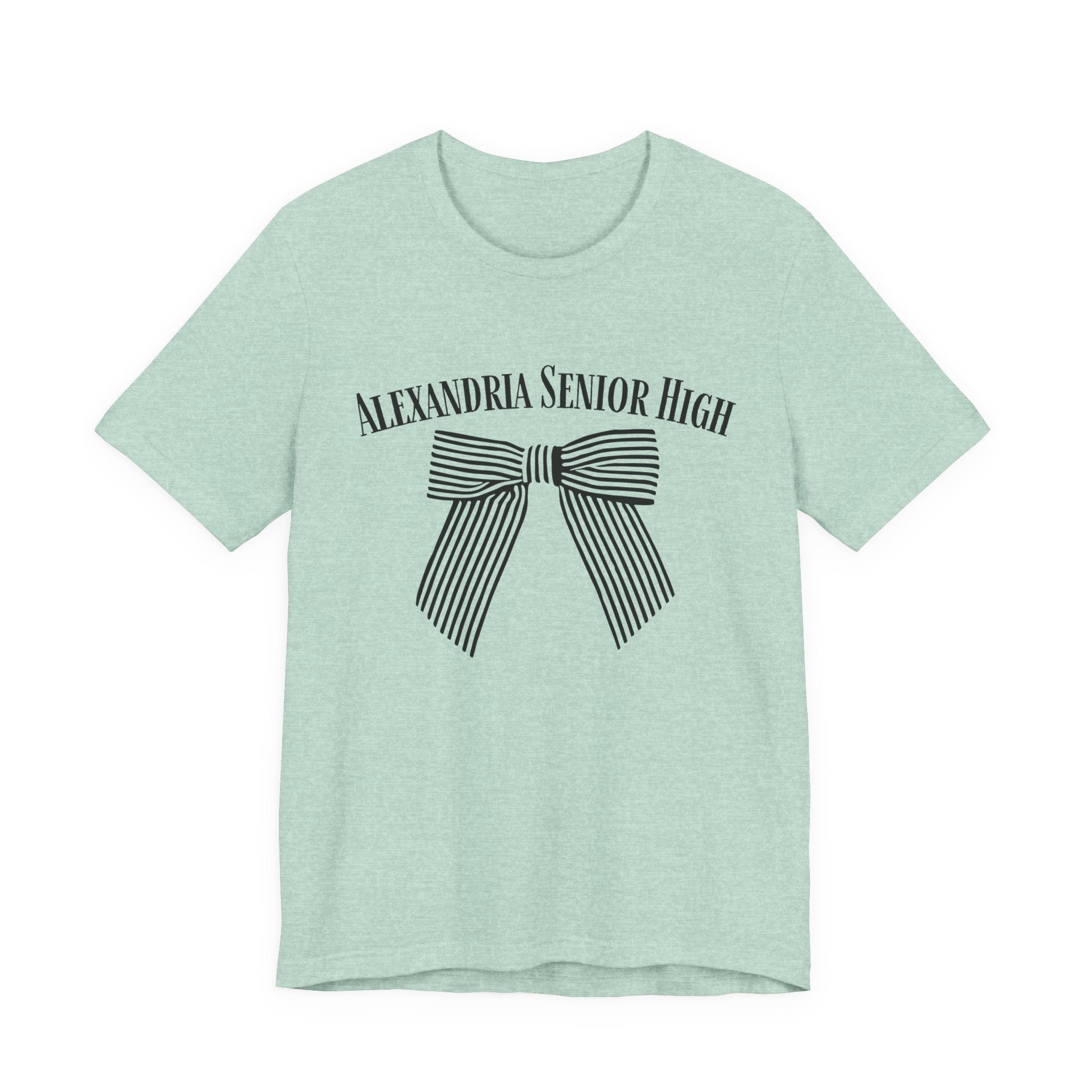 Alexandria Senior High Striped Bow Tee